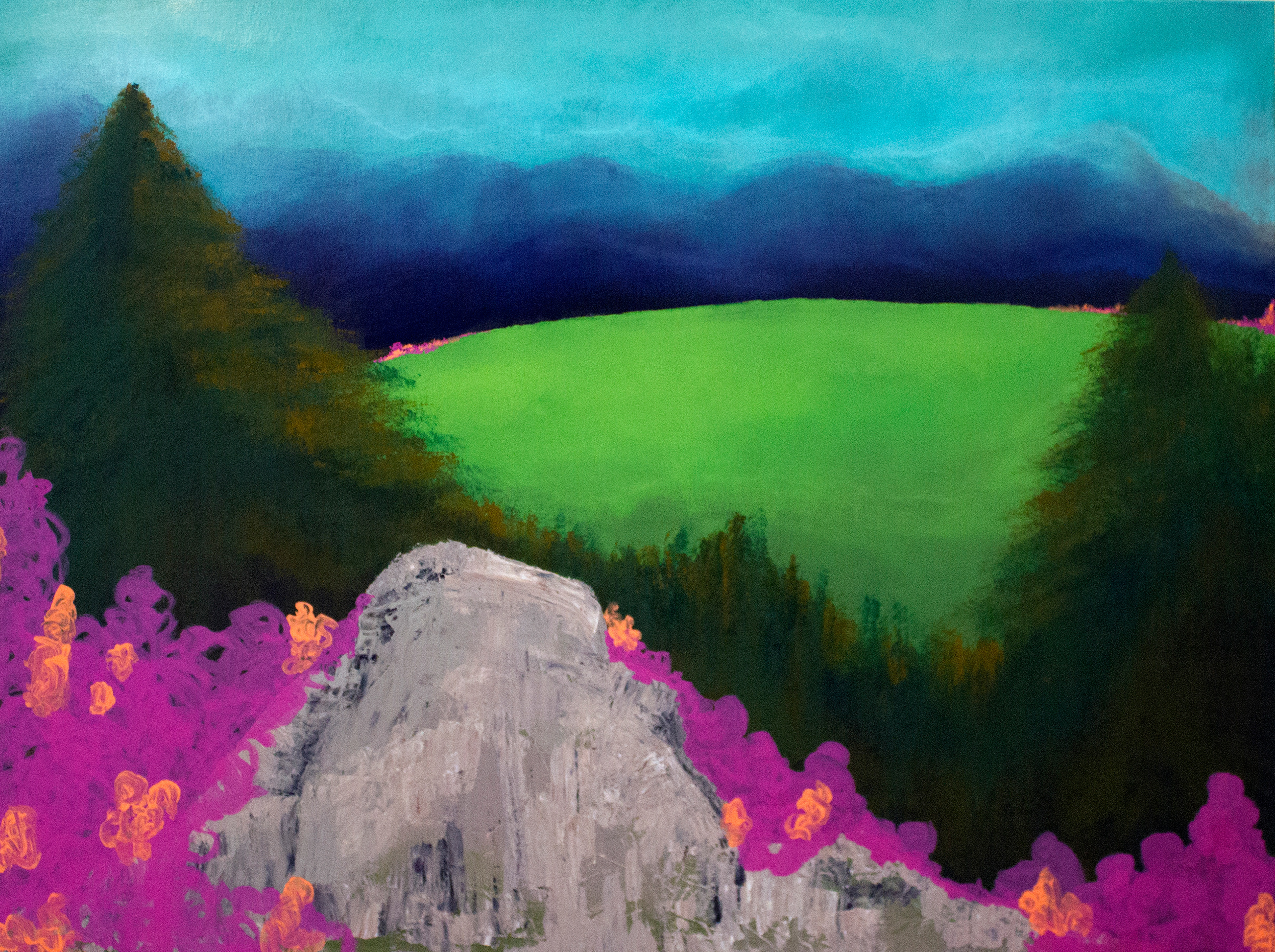 West No. 3, Acrylic on Canvas, 30 x 40 in.