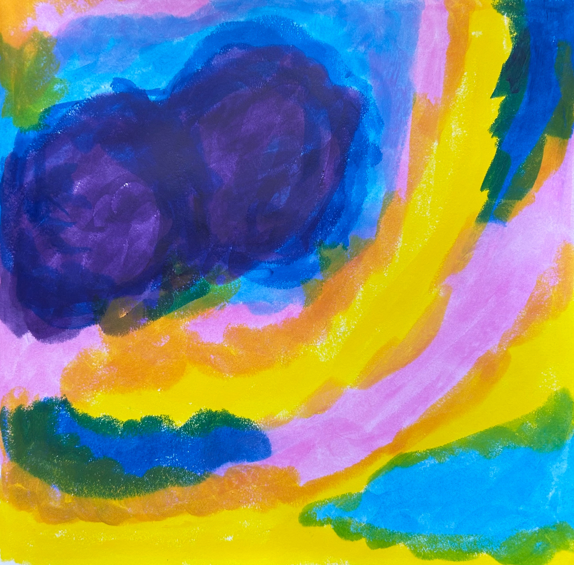 Manifesting 3, Mixed Media on Paper, 10 x 10 in.
