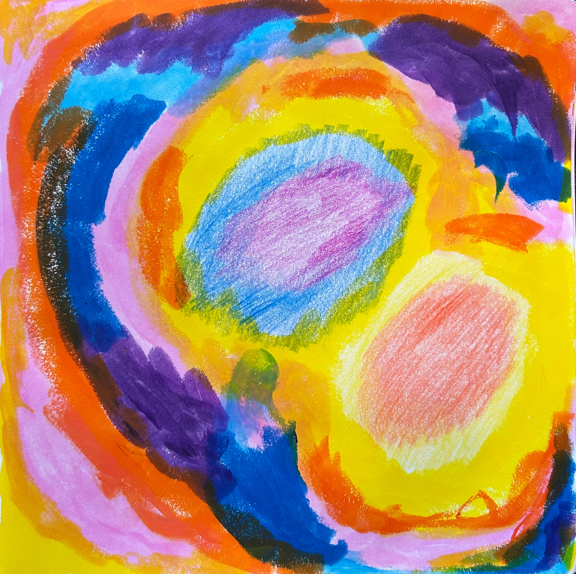 Manifesting 2, Mixed Media on Paper, 10 x 10 in.