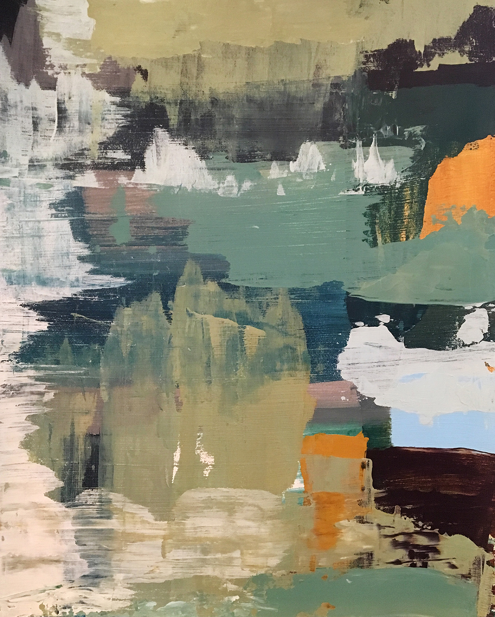 Palette 4, Acrylic on Paper, 14 x 11 in.