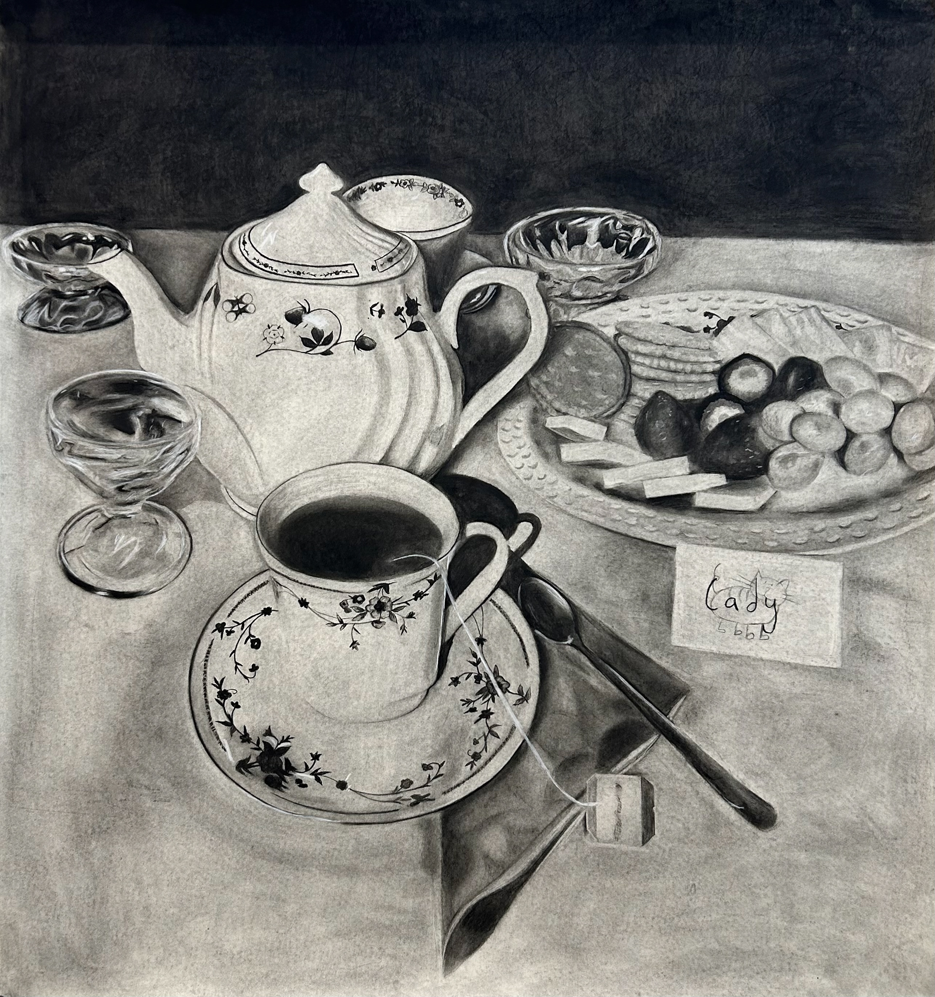 Charcoal & Pastel on Paper