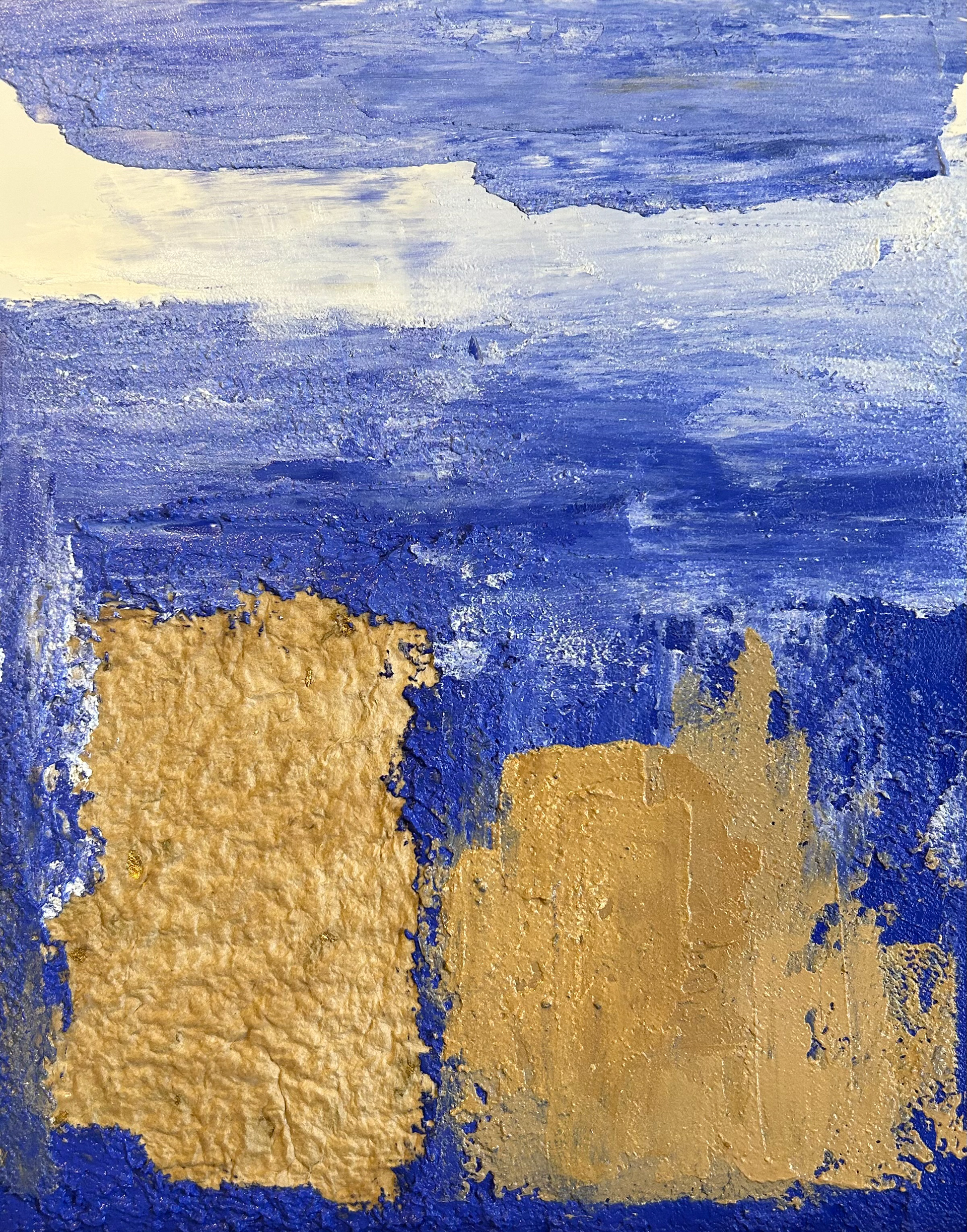 Kind Of Blue, Mixed Media on Clayboard, 14 x 11 in.