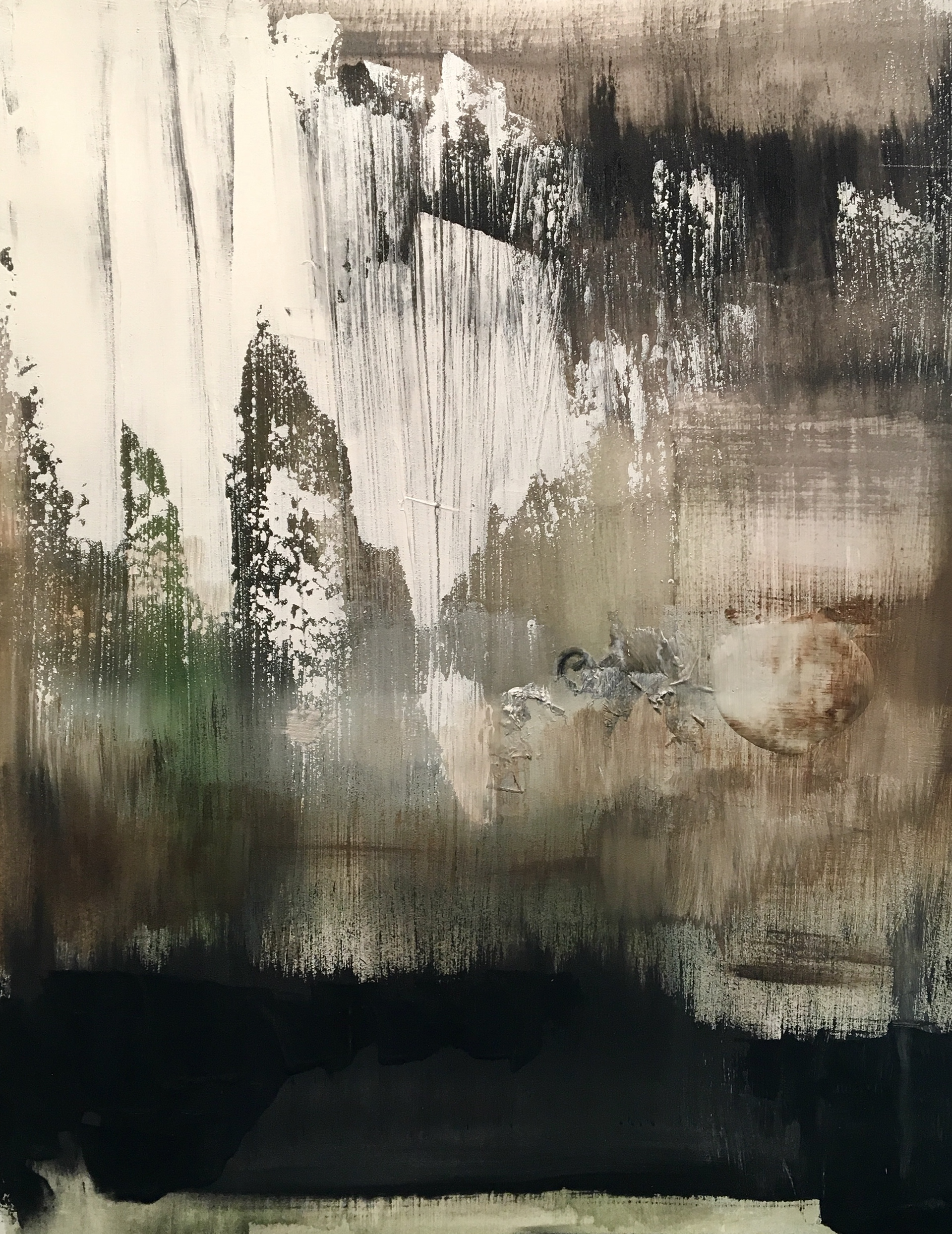 Palette 1, Acrylic on Paper, 14 x 11 in.