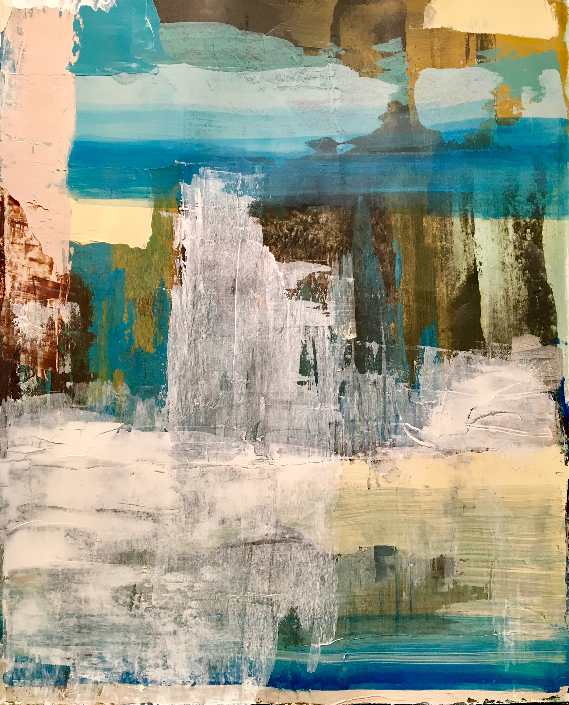 Palette 5, Acrylic on Paper, 14 x 11 in.