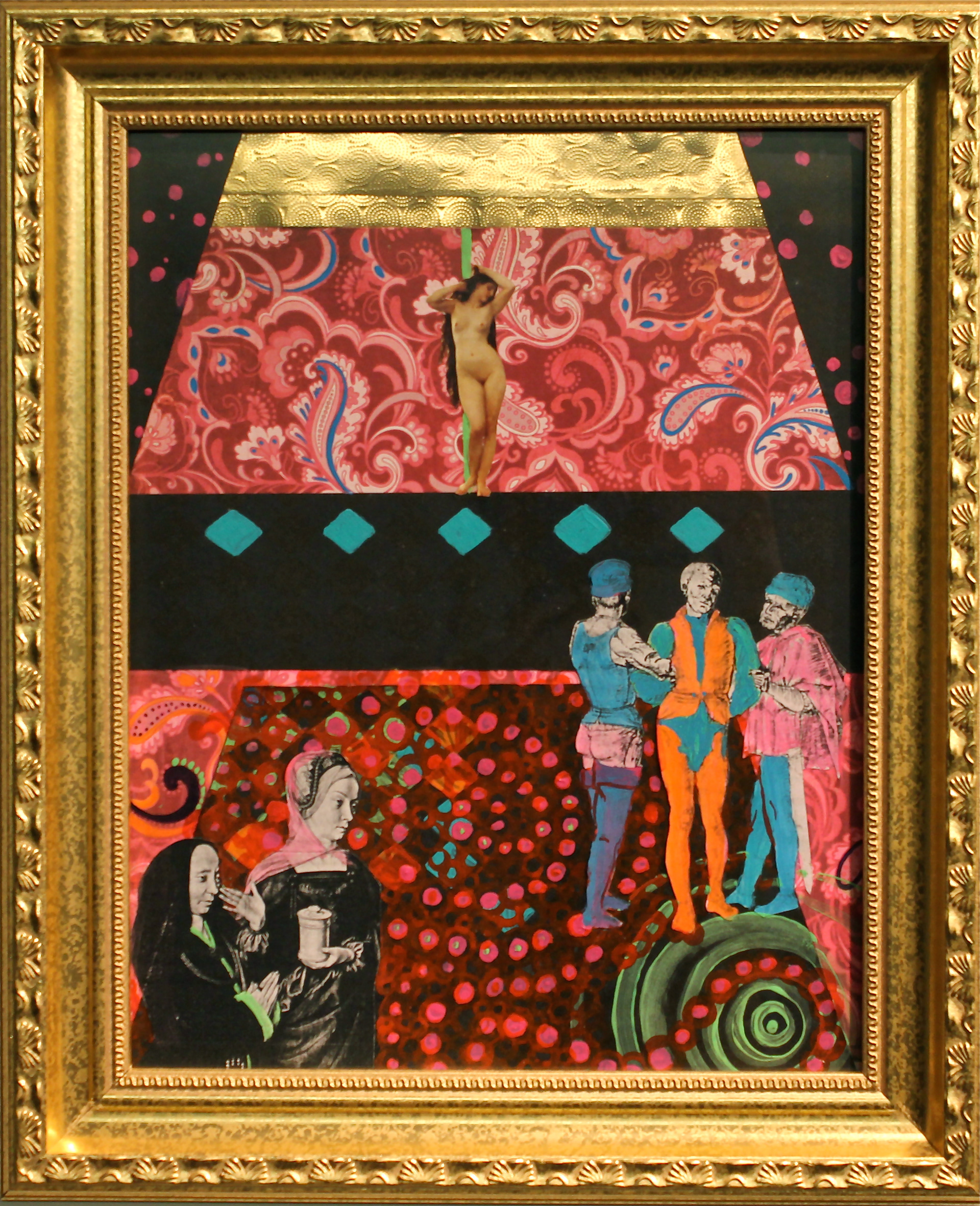 Venus Strip, Mixed Media Collage