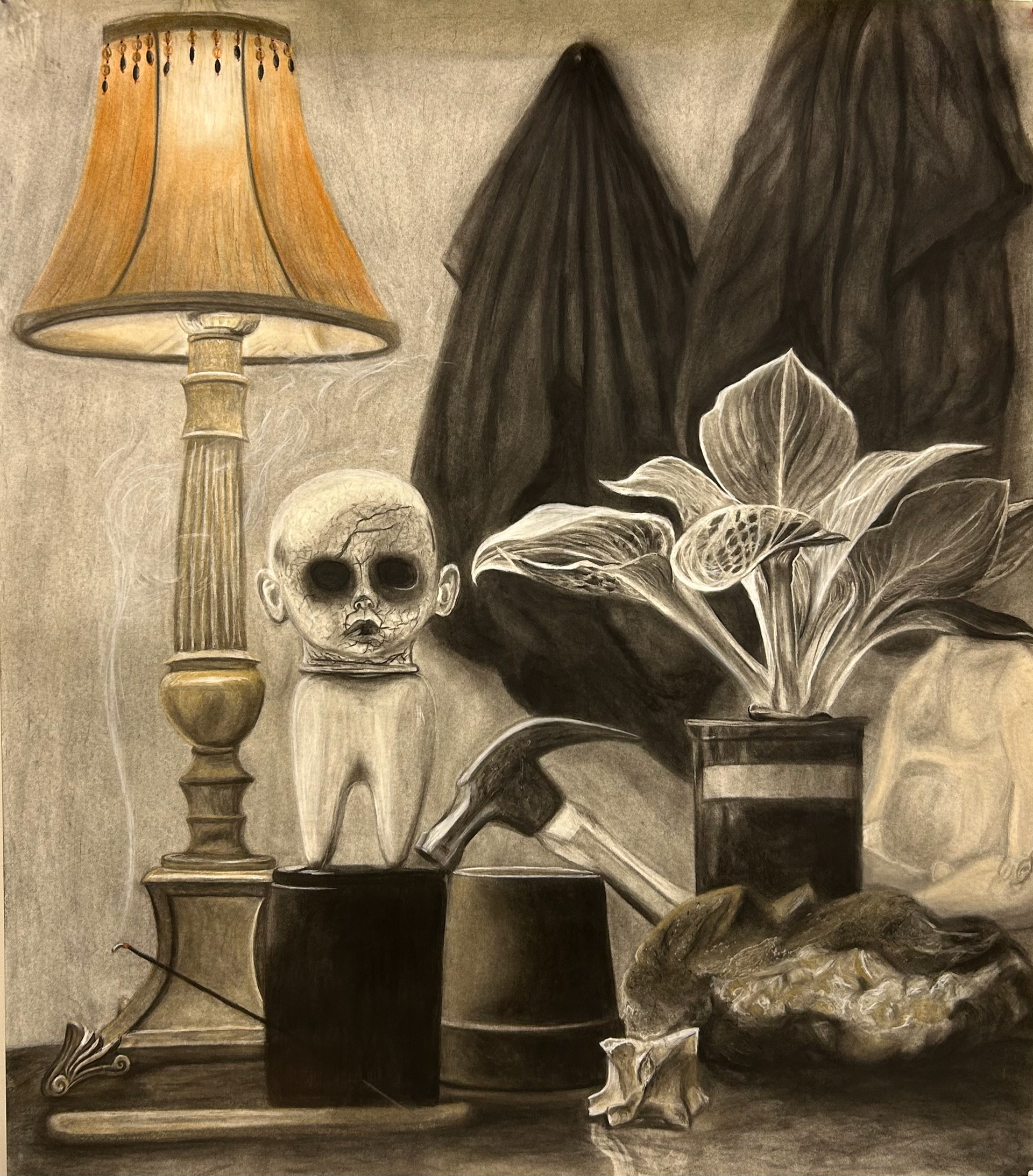 Charcoal & Pastel on Paper