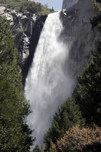 Bridalveil Falls, Yosemite N.P. in Spring; UA-92916515-1