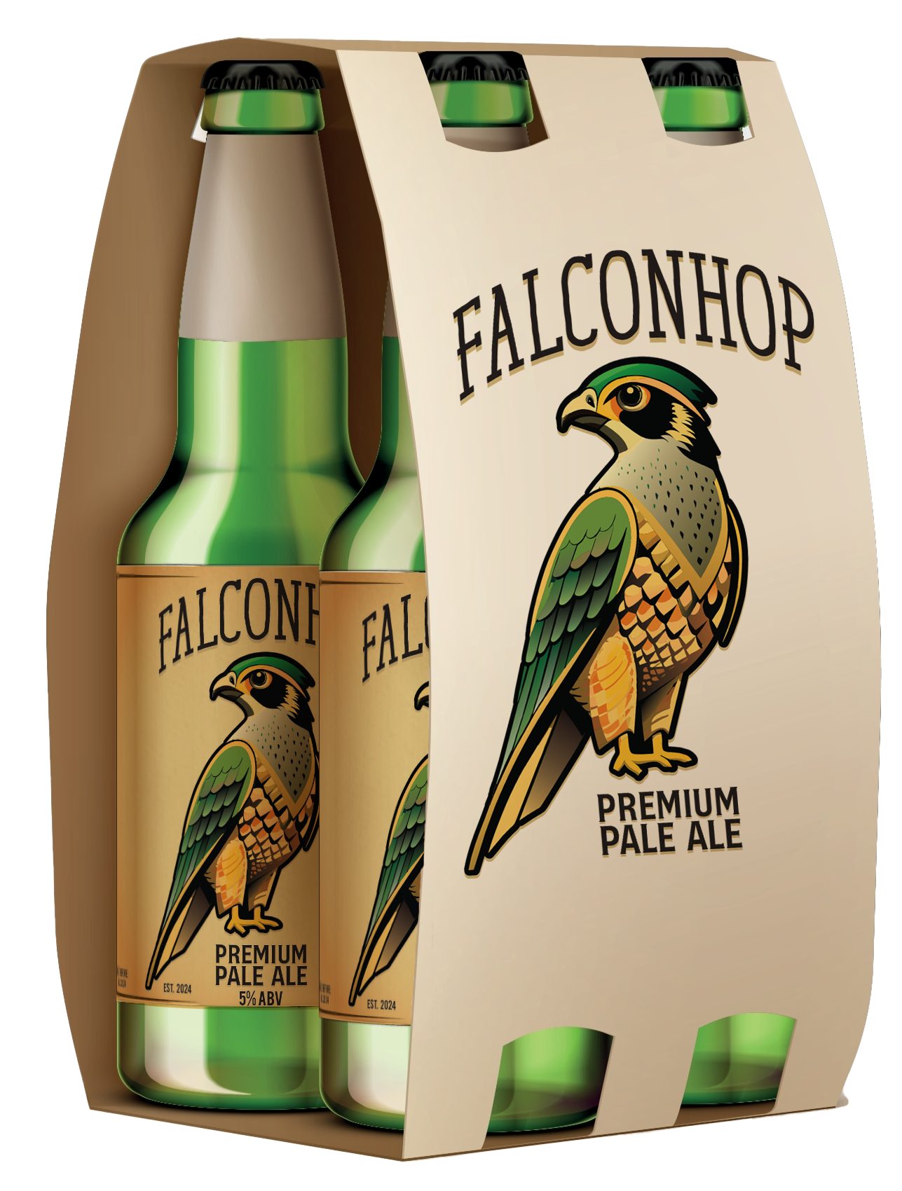 4pk Bottle Mockup