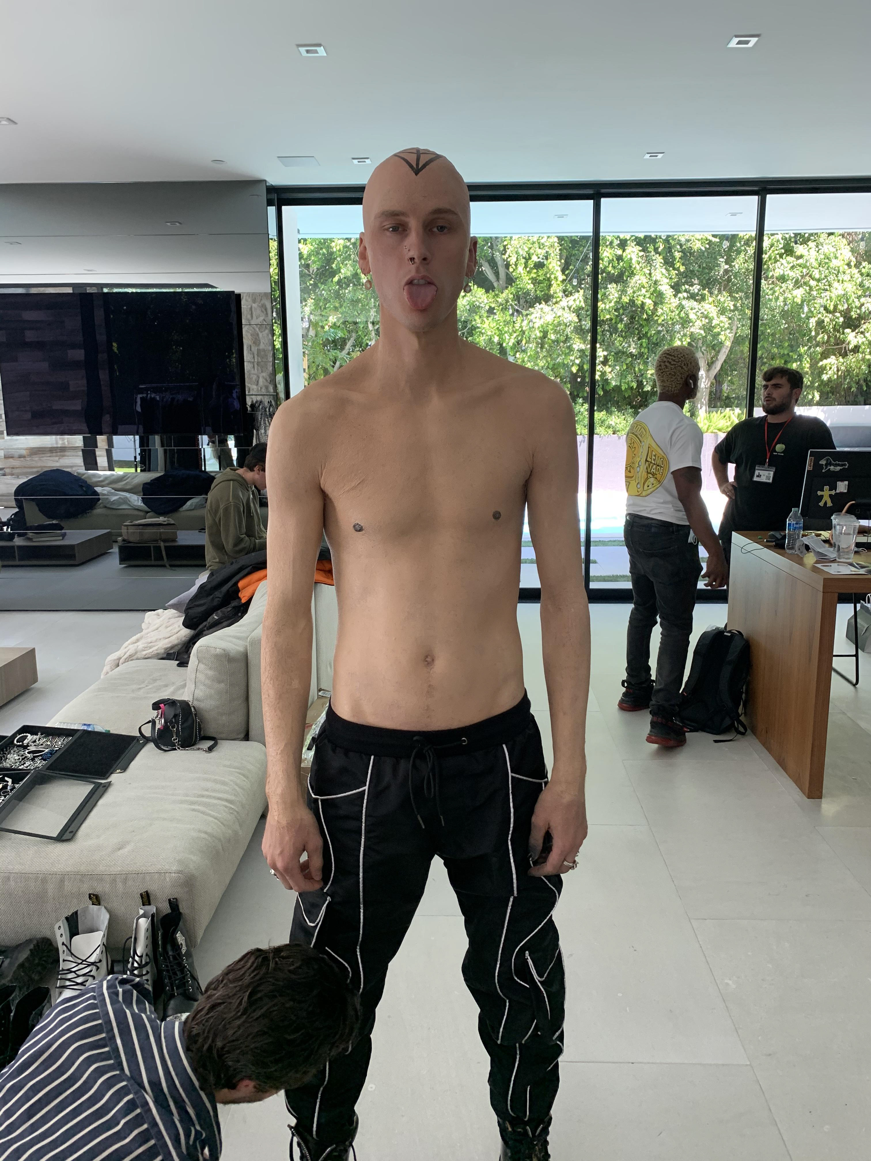 MGK  Bald cap and tatto cover