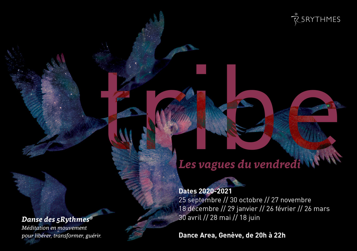 Flyer pour des stages de danse des 5Rythmes®