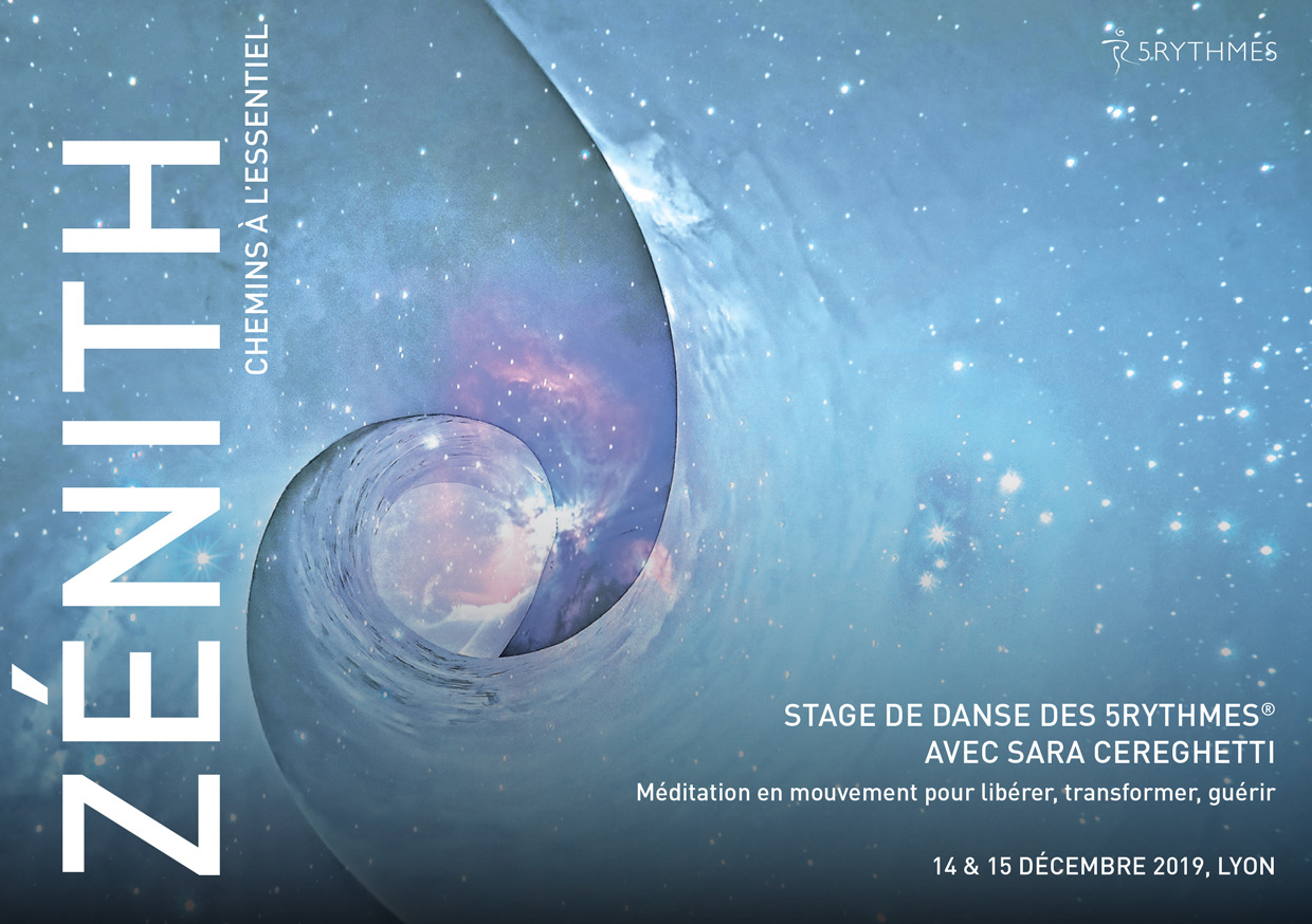 Flyer pour des stages de danse des 5Rythmes®
