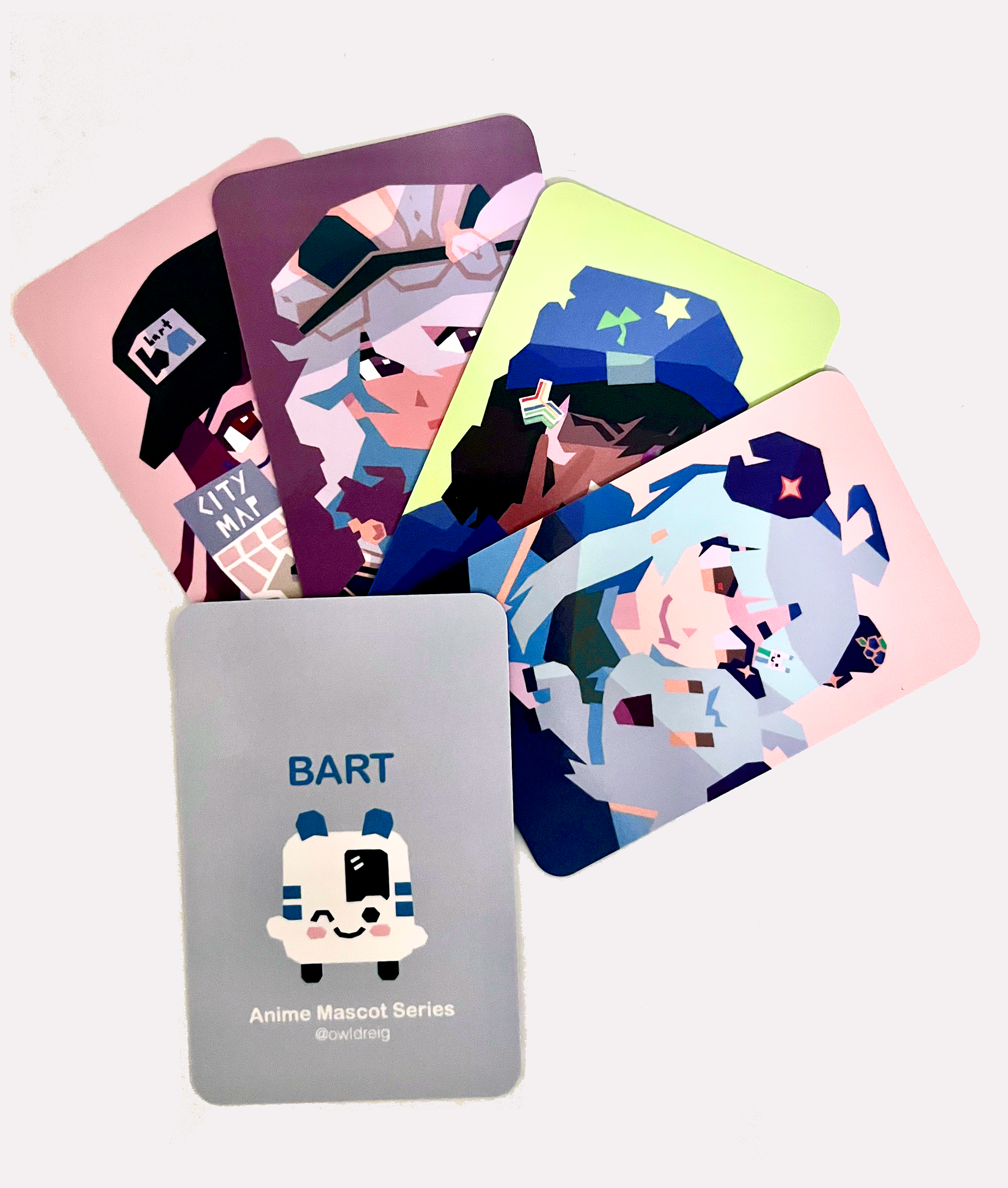 bart mascot photocards display