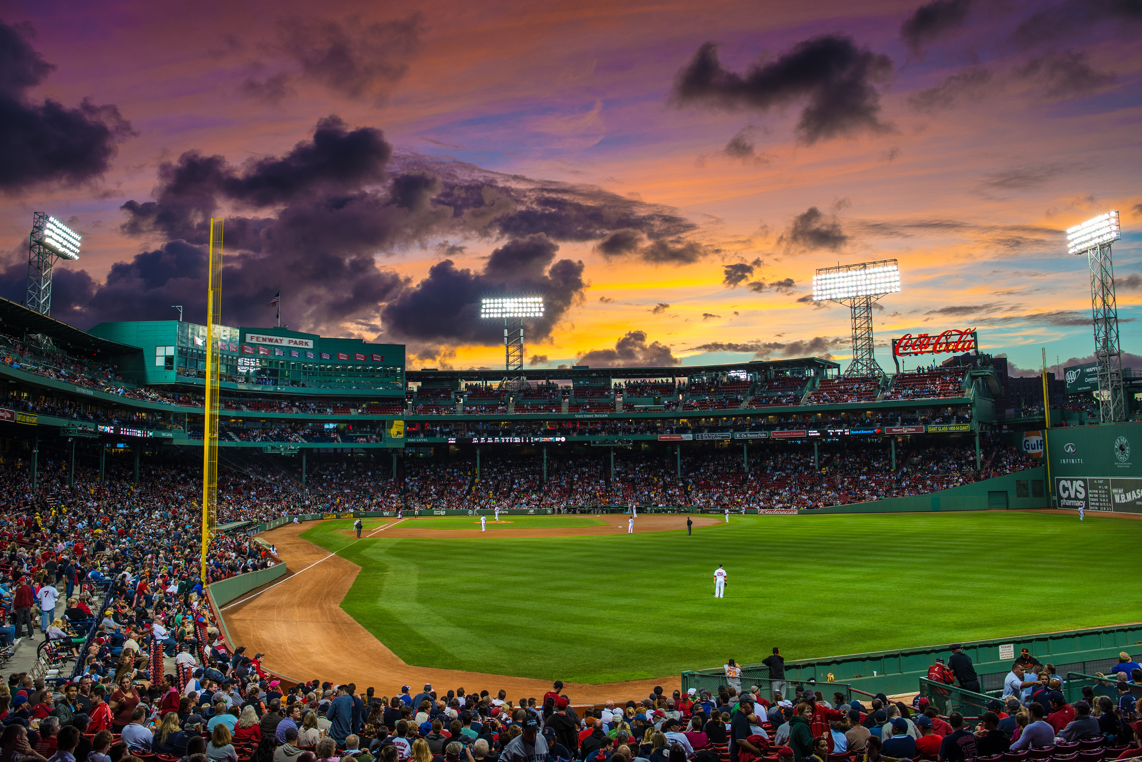 Fenway Park + Sunset = Beauty