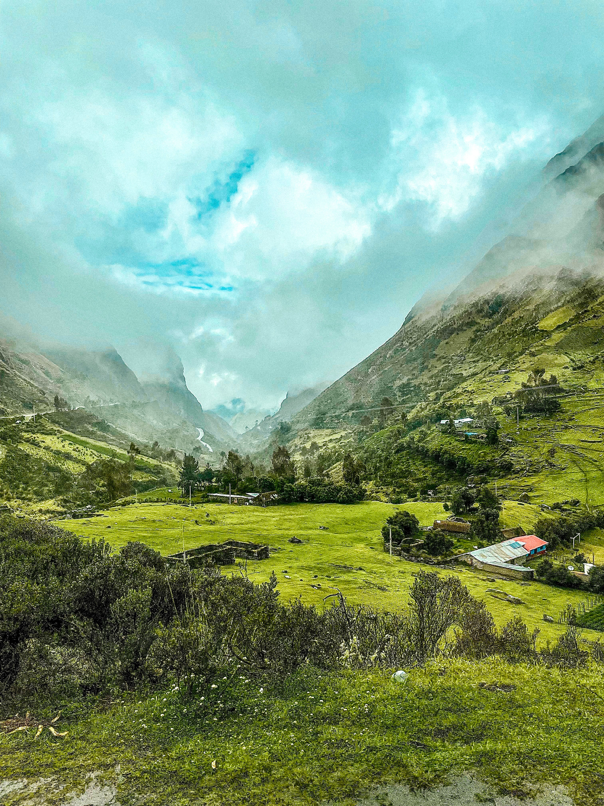 Taken from a moving bus on a mountain!