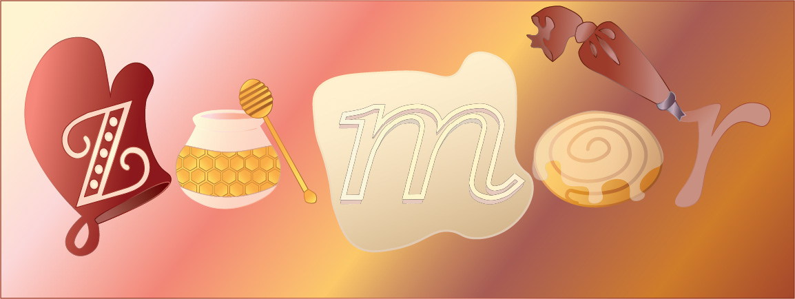 Typography Assignment – Intro to Comp. Images, Fall 2023 The goal was to use Adobe Illustrator and illustrate the name of an assigned classmate.