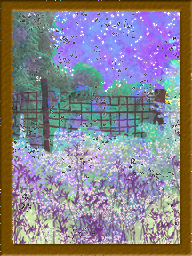“Leafy Wire Fence” – Raster Imaging, Spring 2023 The goal was to edit an image in Adobe Photoshop and paint over it digitally.