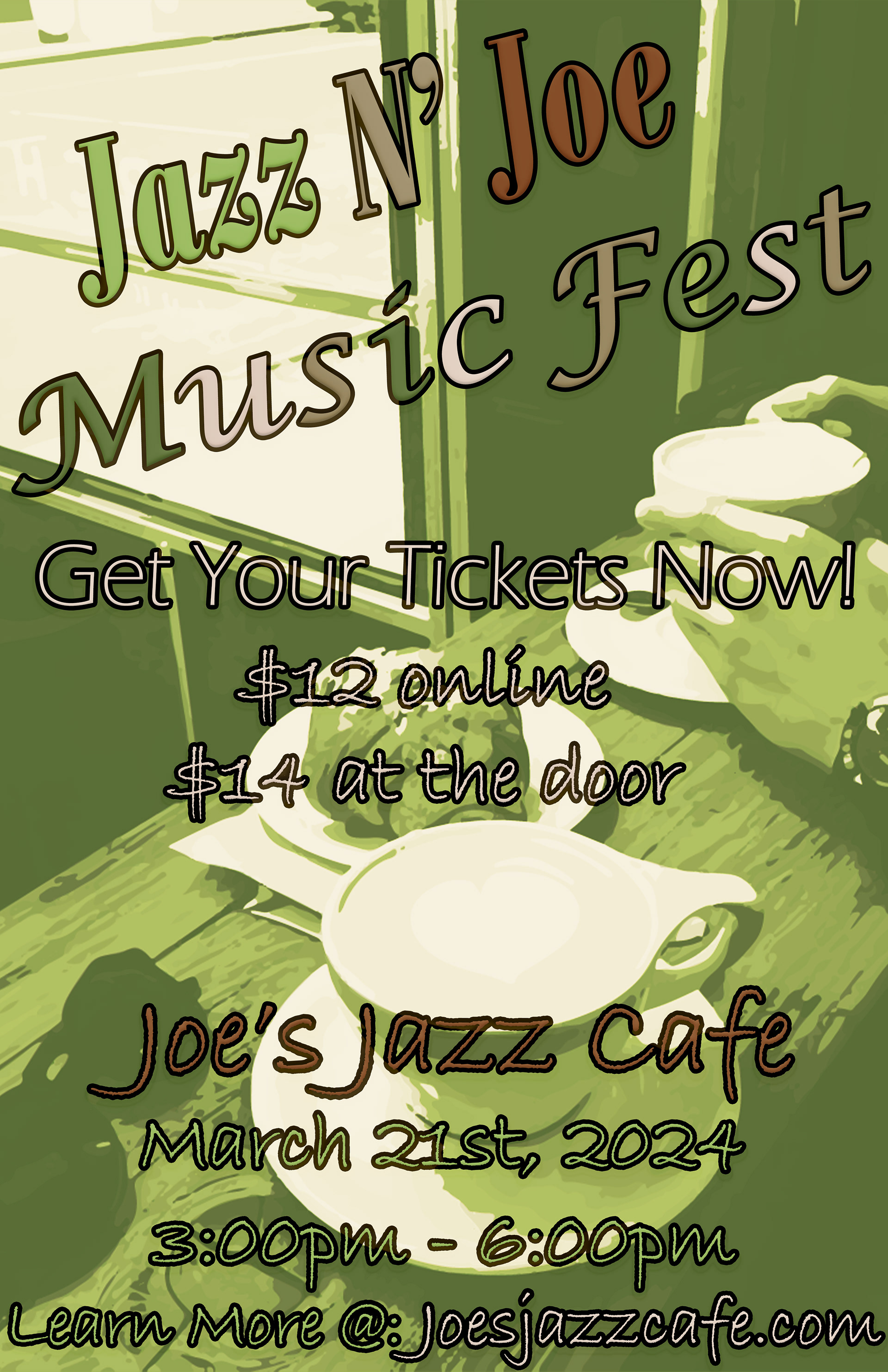 Music Festival Poster – Graphic Design Methods, Spring 2024 The goal was to use Adobe Illustrator and/or Photoshop to construct a poster advertising a fictional music festival.