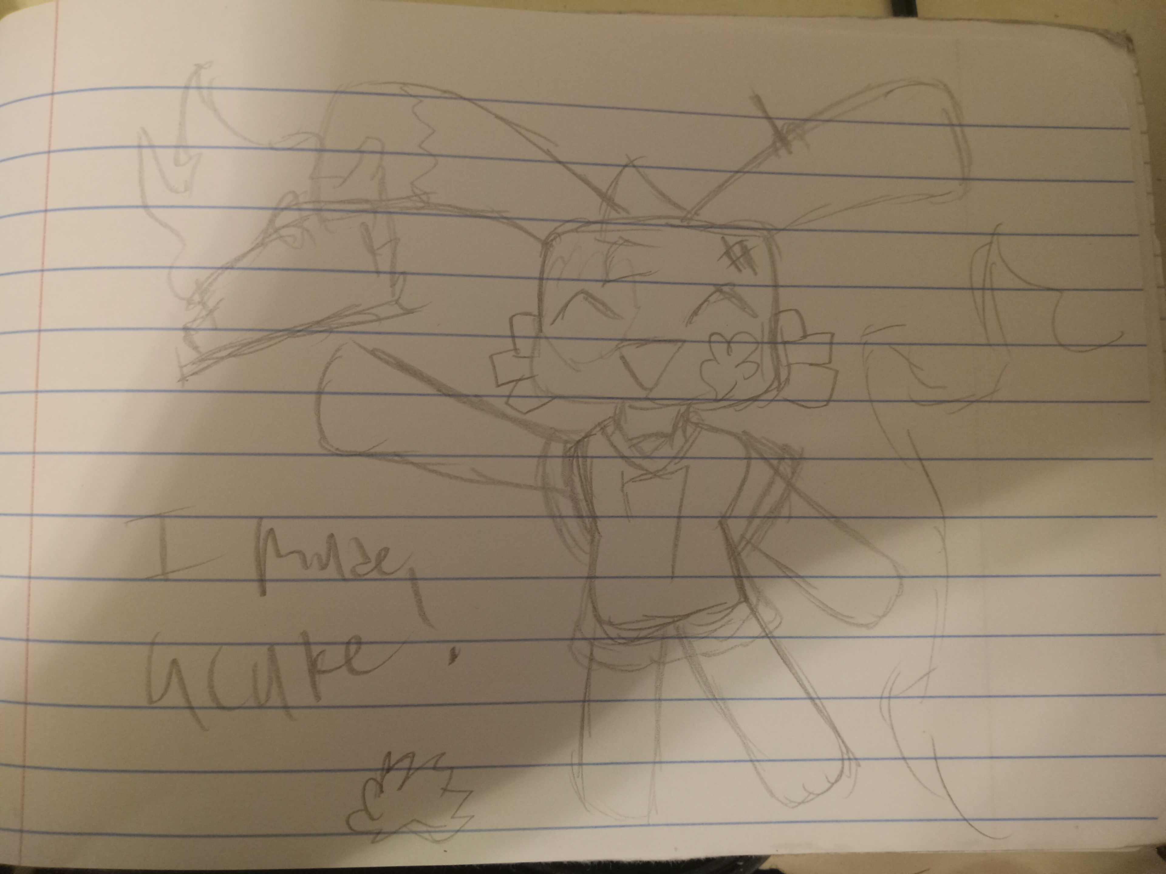 A classmate suggested I draw Dunken instead failing at baking. the idea was so funny that I HAD to draw it