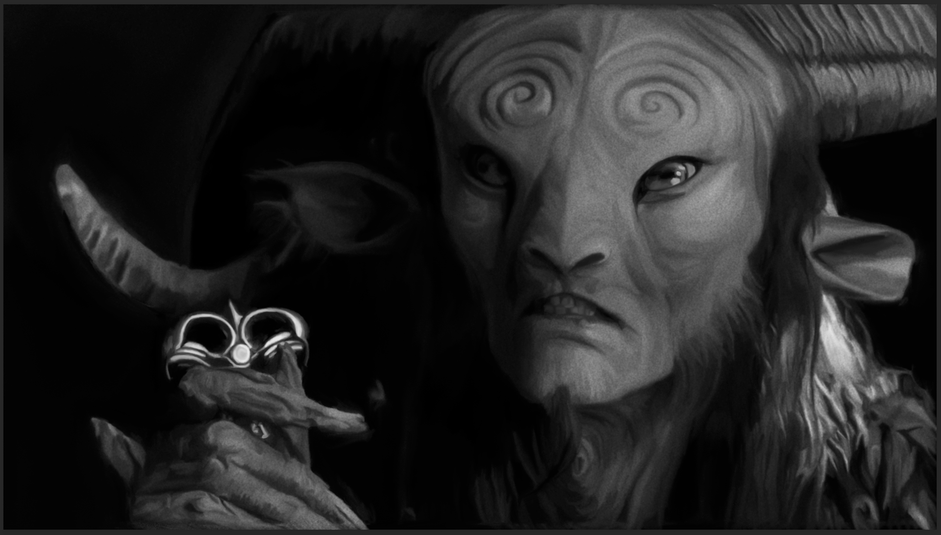 Digital Painting of "The Faun" from Pan's Labyrinth - 2020