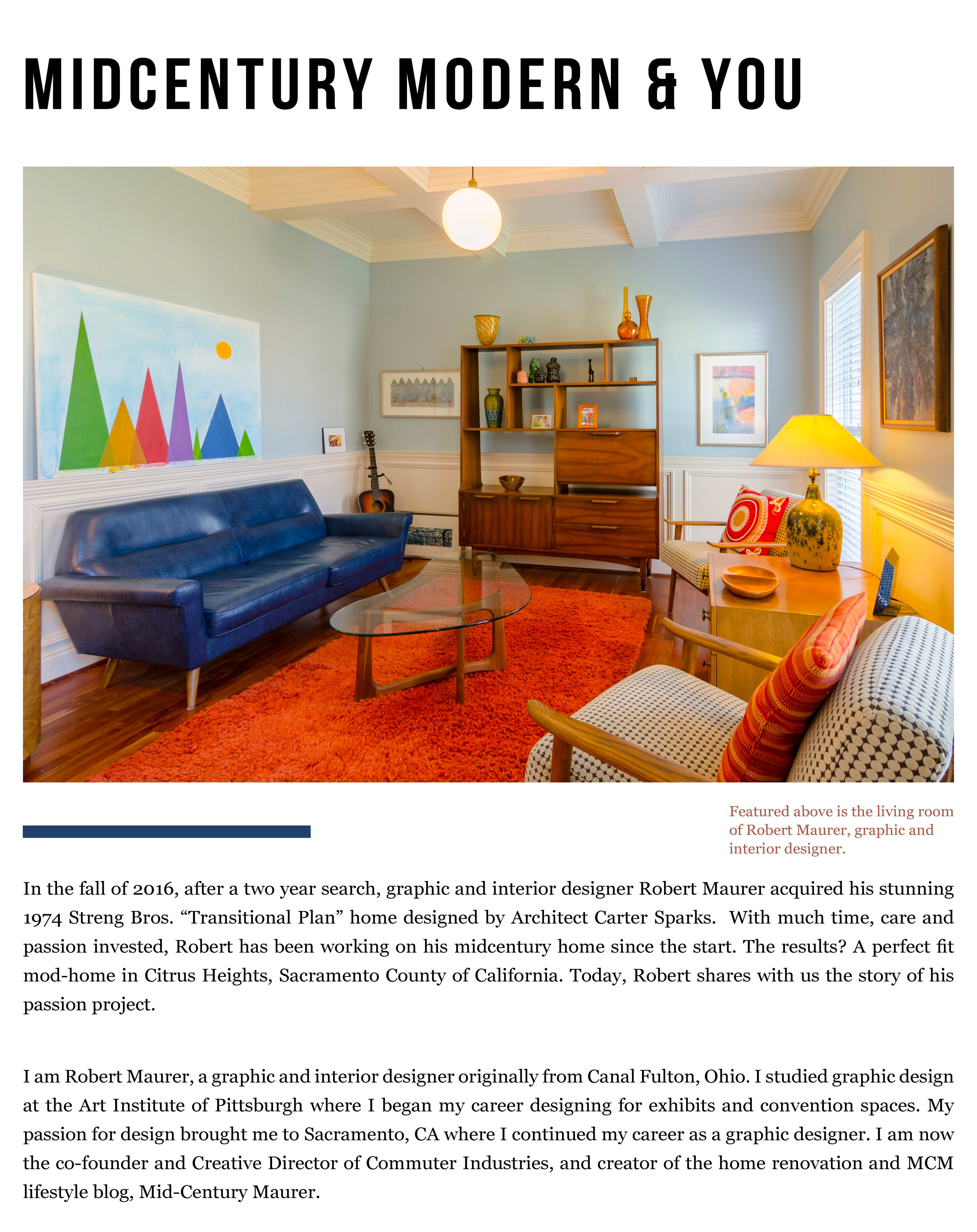 Mockup of a magazine page - 2020