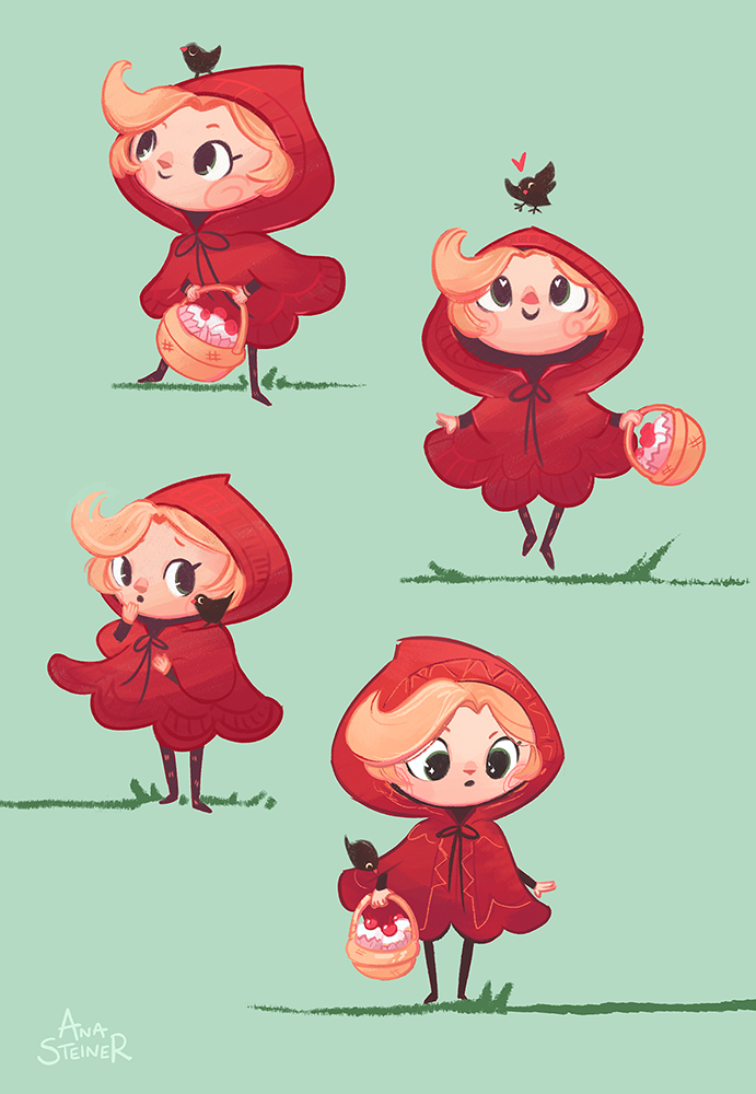 2026 - Little Red Riding Hood Character Development (Personal project)