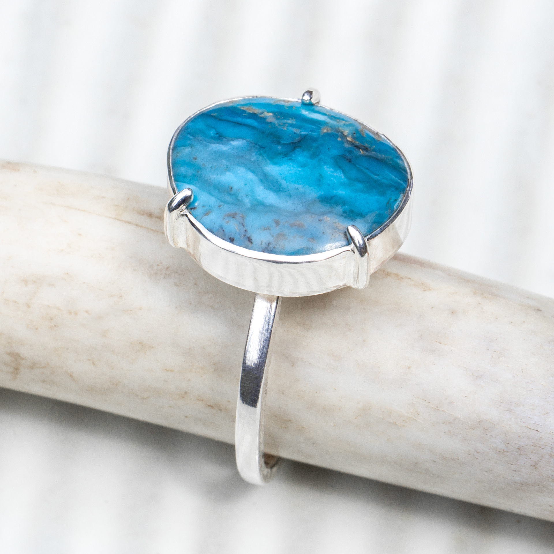 smokey kingman turquiose ring