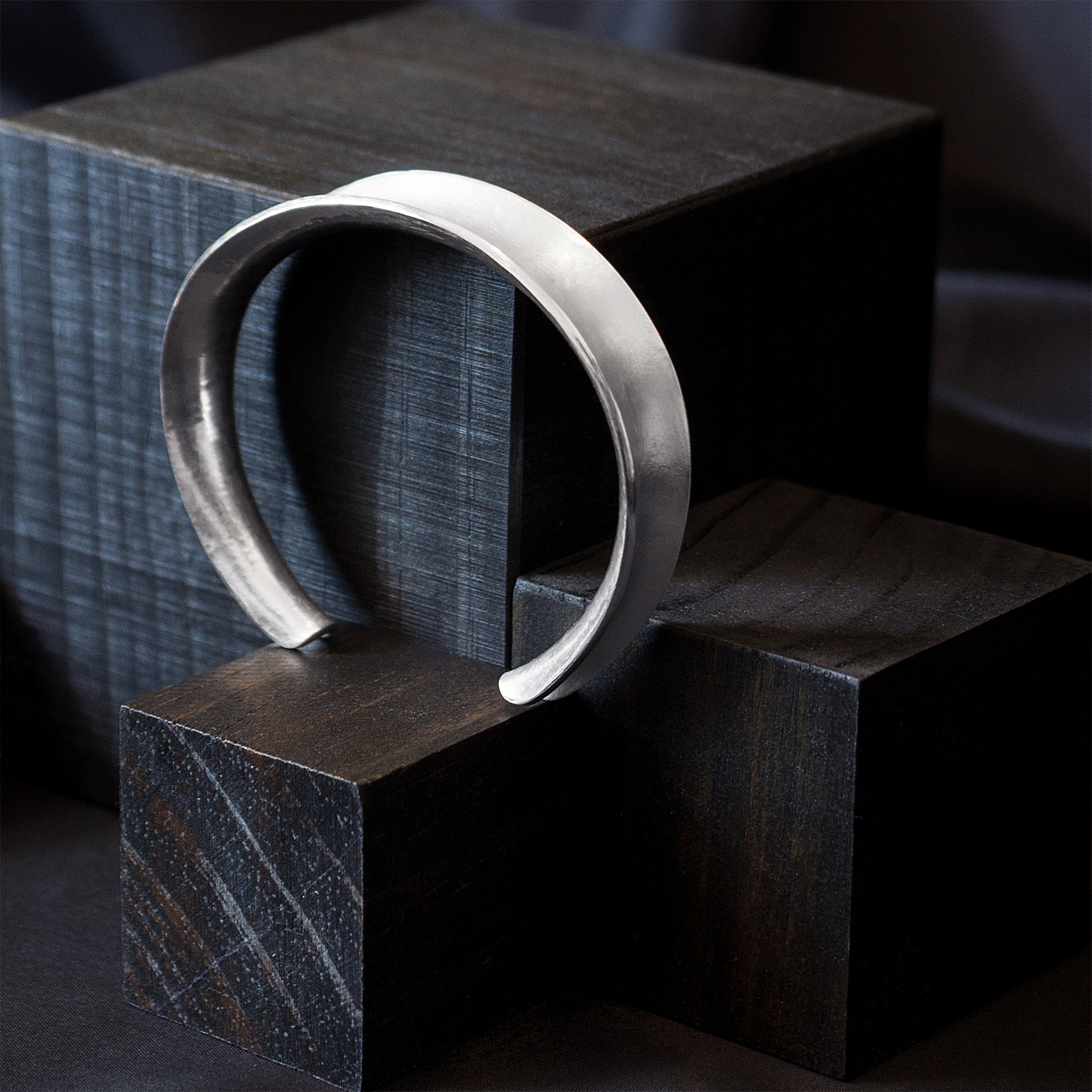 fine silver anticlastic cuff (sold)