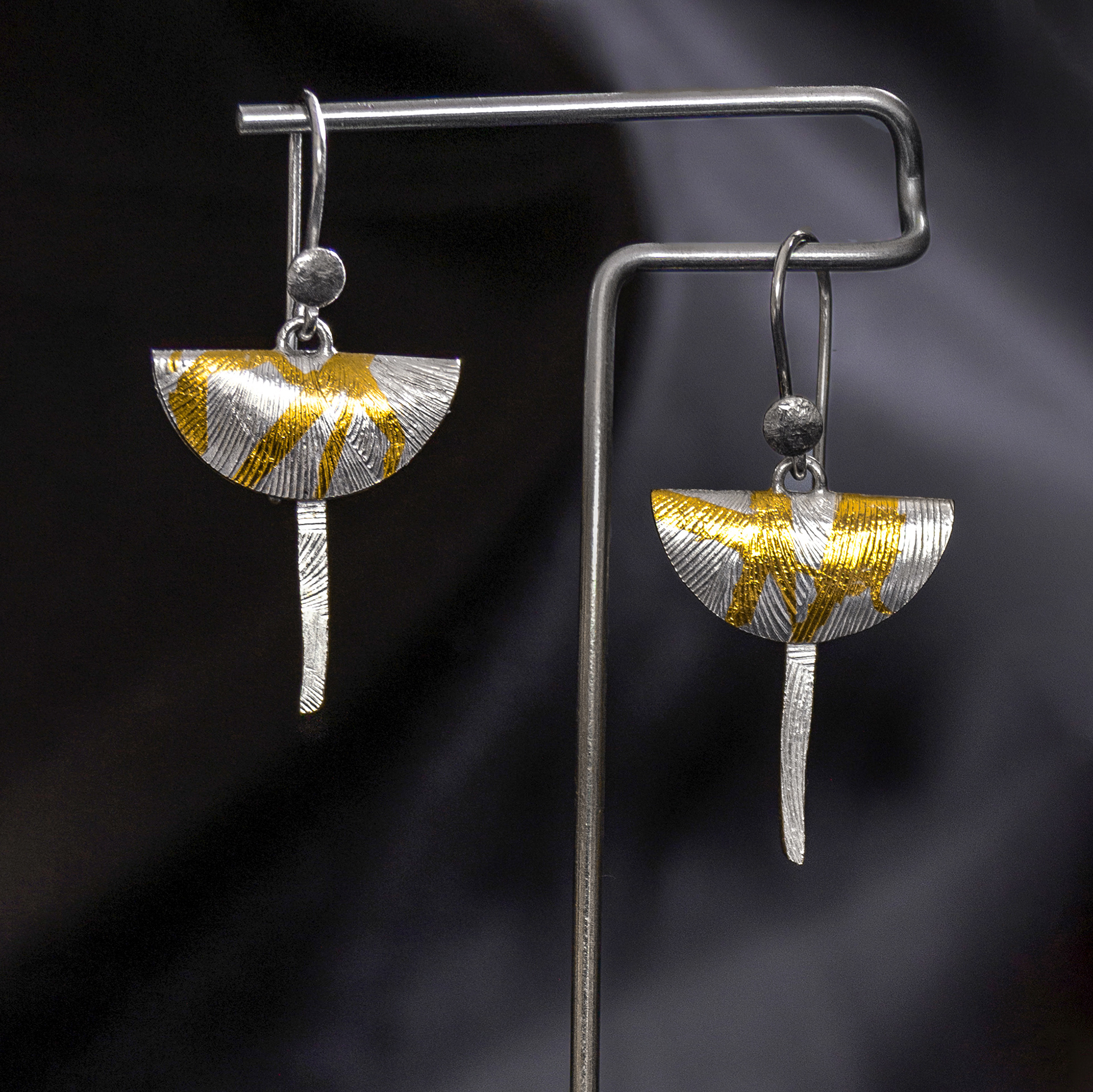 keum boo lily pad earrings (sold)