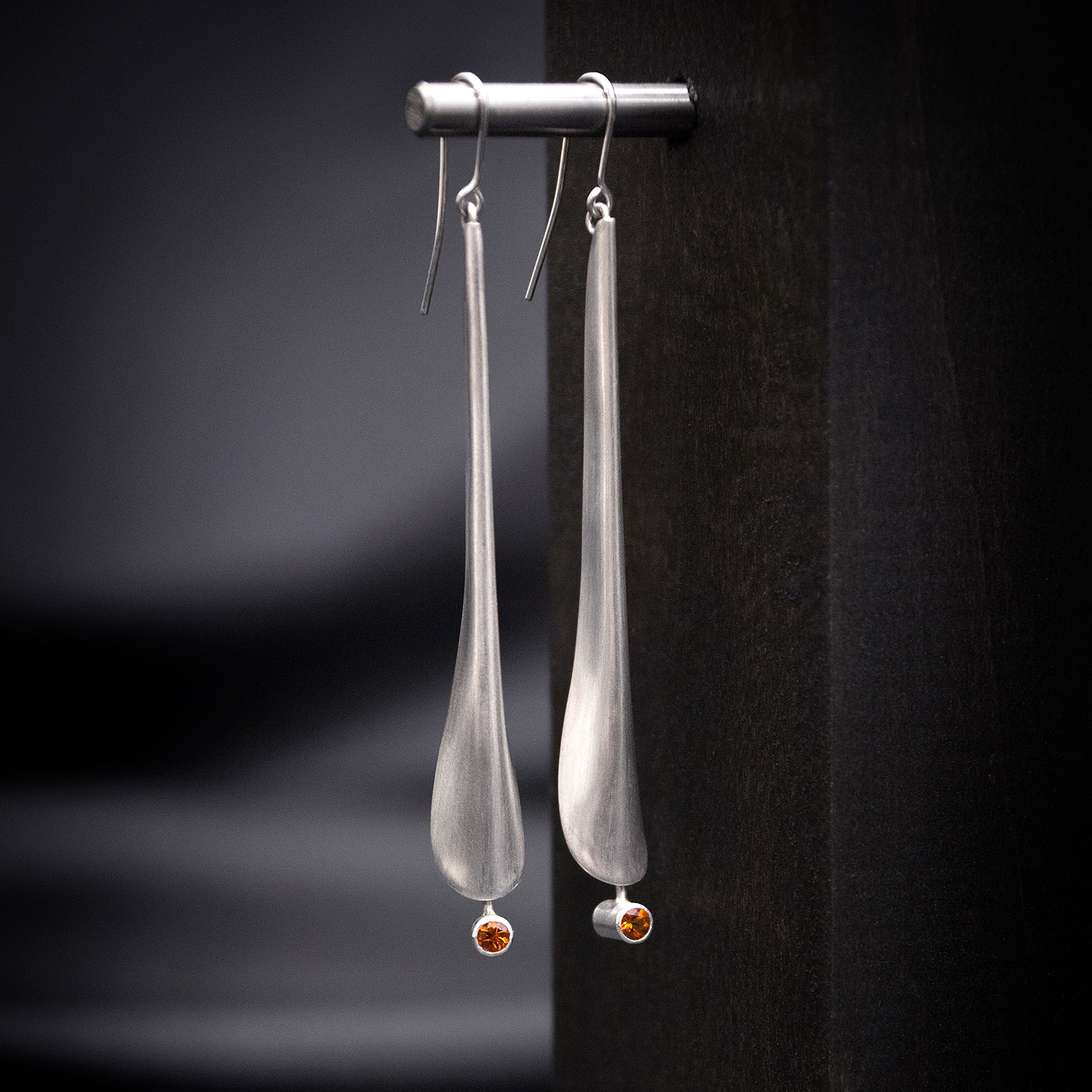 kinetic citrine earrings (sold)