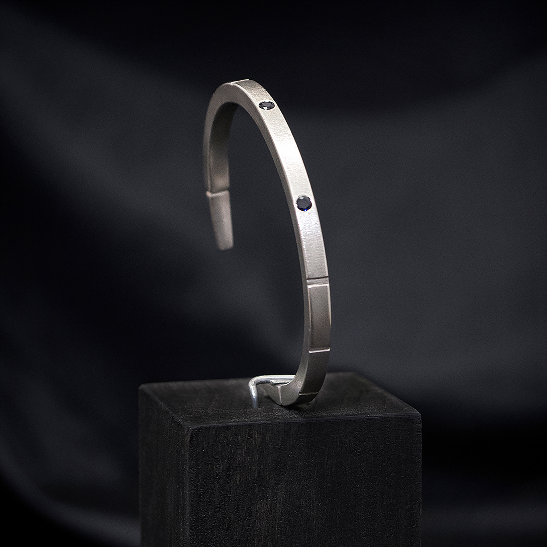 carved sapphire cuff (sold)