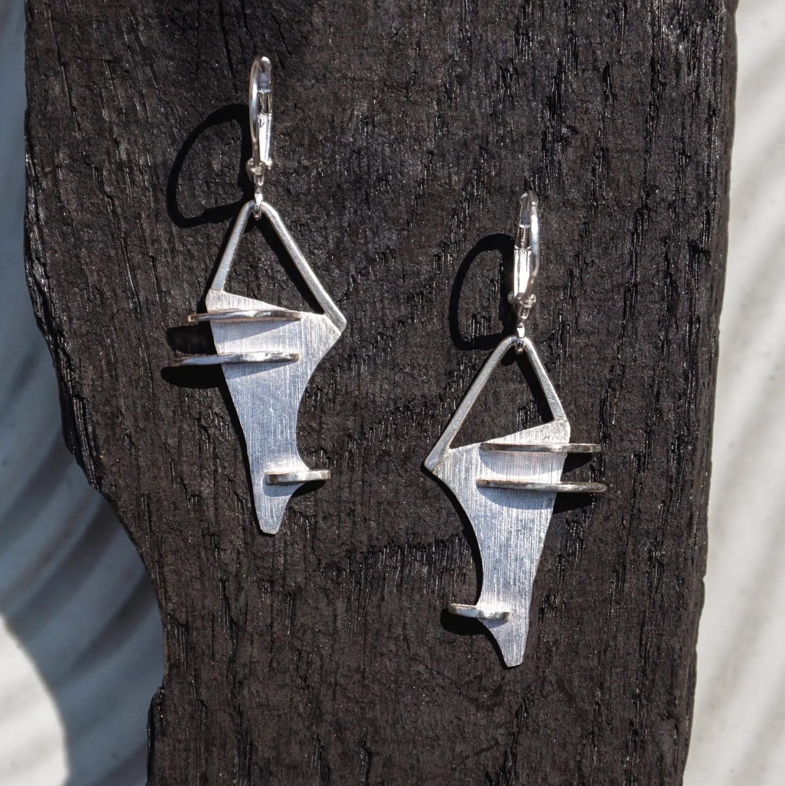 polypore drop earrings