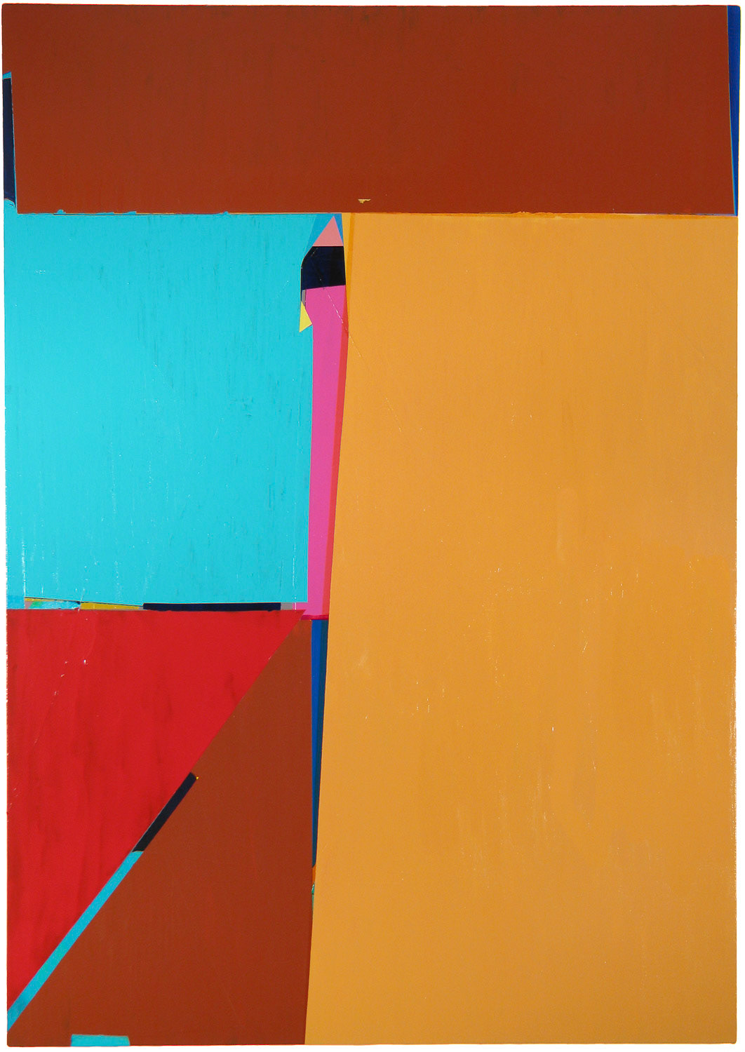 a colourful abstract painting on canvas