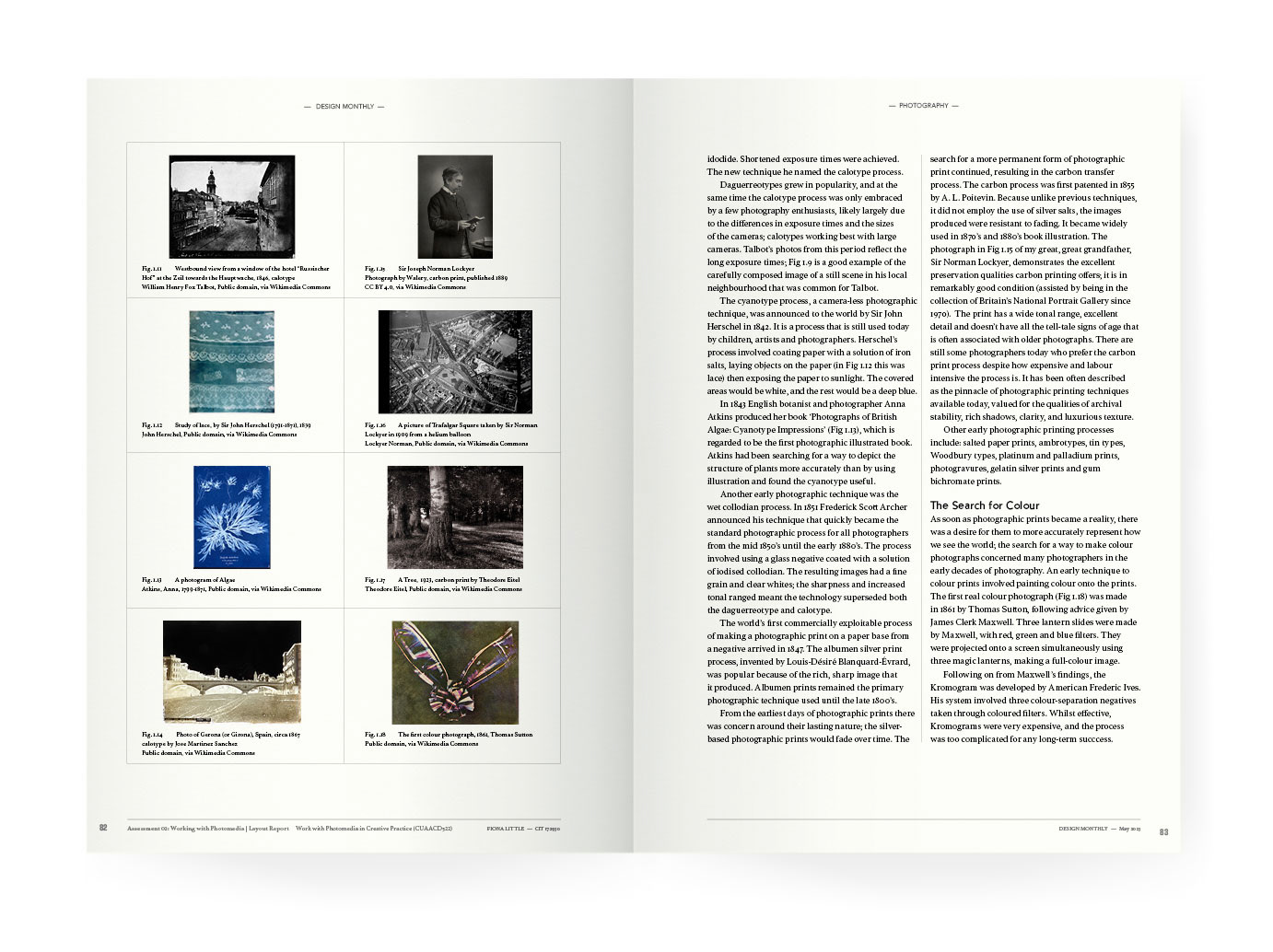 2 page magazine layout
