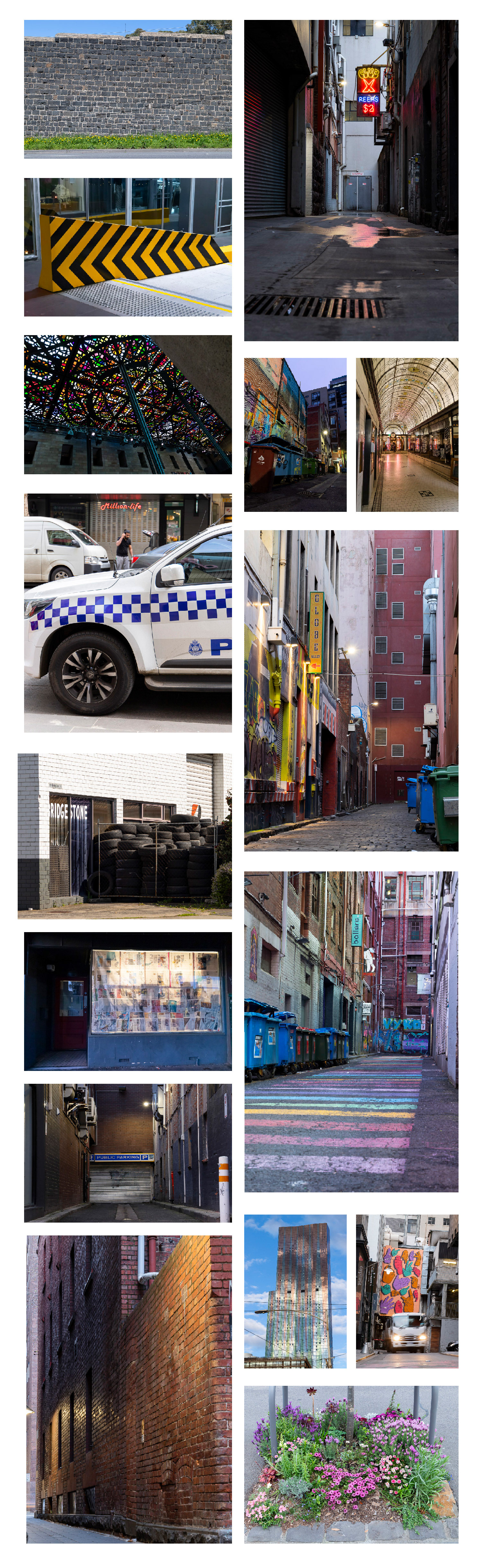 a collection of street photographs from melbourne, victoria
