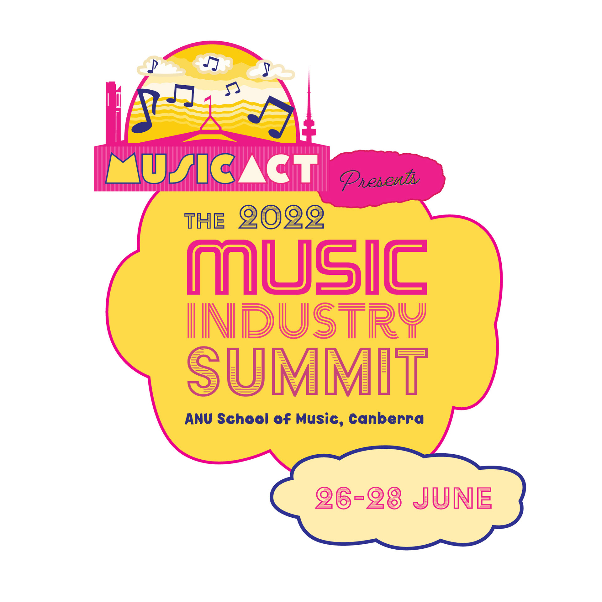 logo and text for the music act music industry summit
