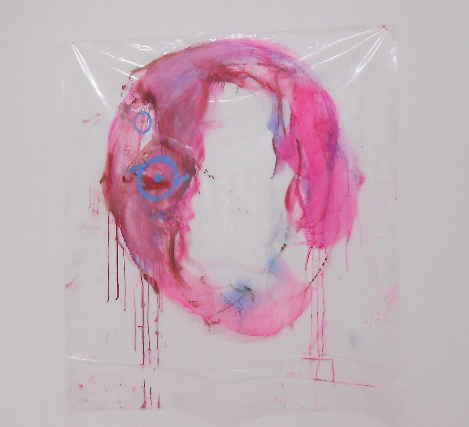 Selfgendered Identity (02), 200 x 190 cm, Acrylic on transparent foil, 2016