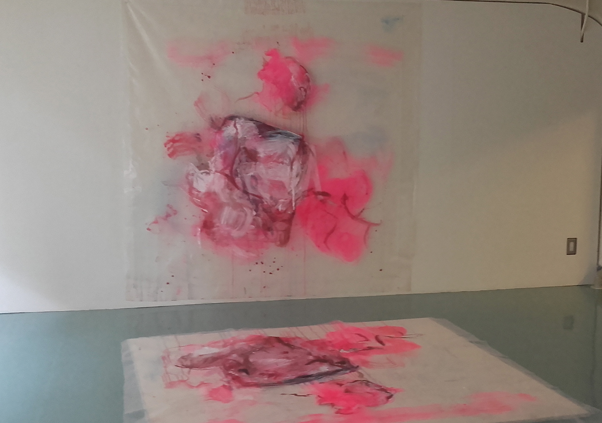 Untitled (Selfgendered Identity), Acylic on Polyester, 200 cm x 200 cm, Japan 2016