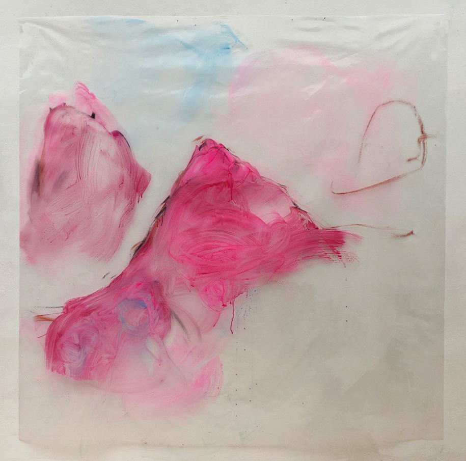 Selfgendered Identity (05), 200 x 190 cm, Acrylic on transparent foil, 2016