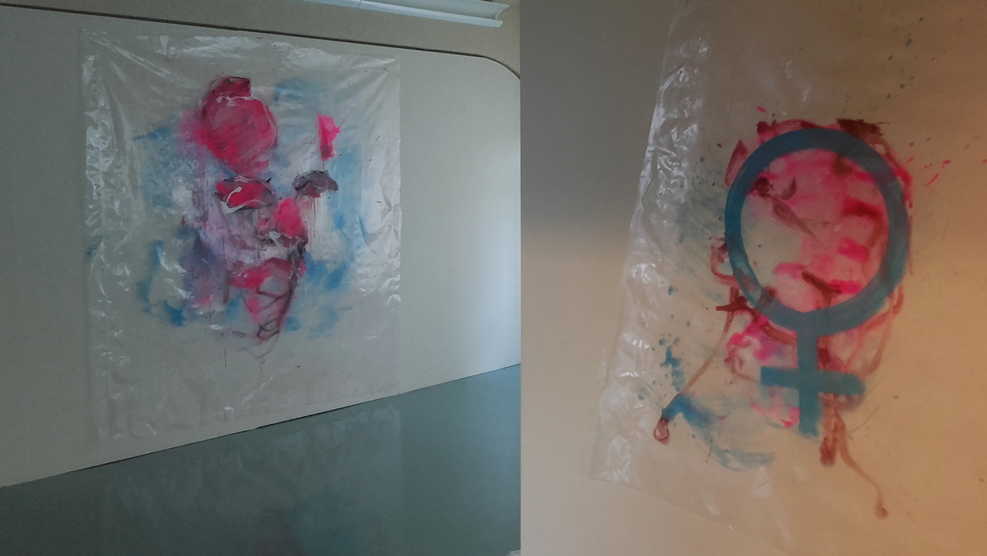 Untitled (Selfgendered Identity), Acylic on Polyester, 200 cm x 200 cm, Japan 2016