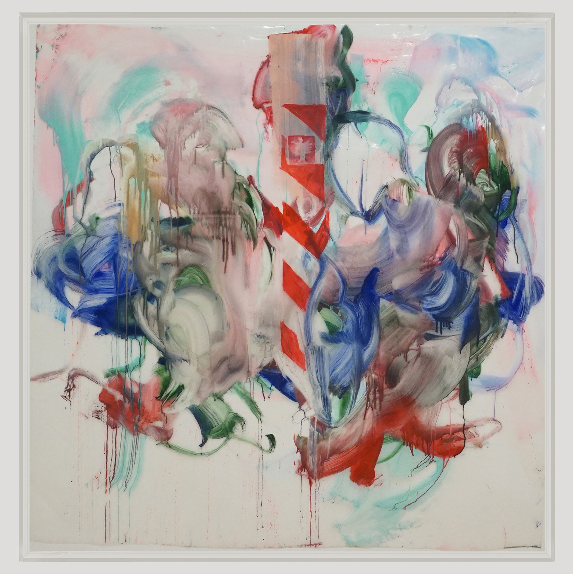 Adjoining | 002, Acryl on Polyester, 200 x 200 cm, 2021