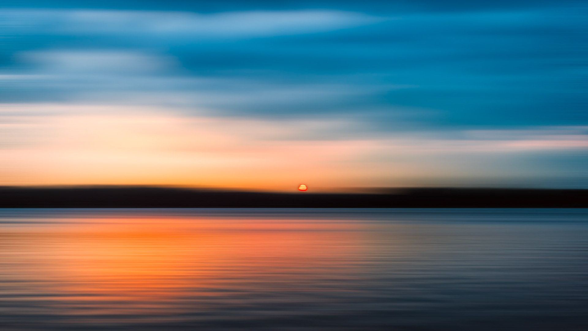 North Sand Lake Sunrise, 16:9 crop