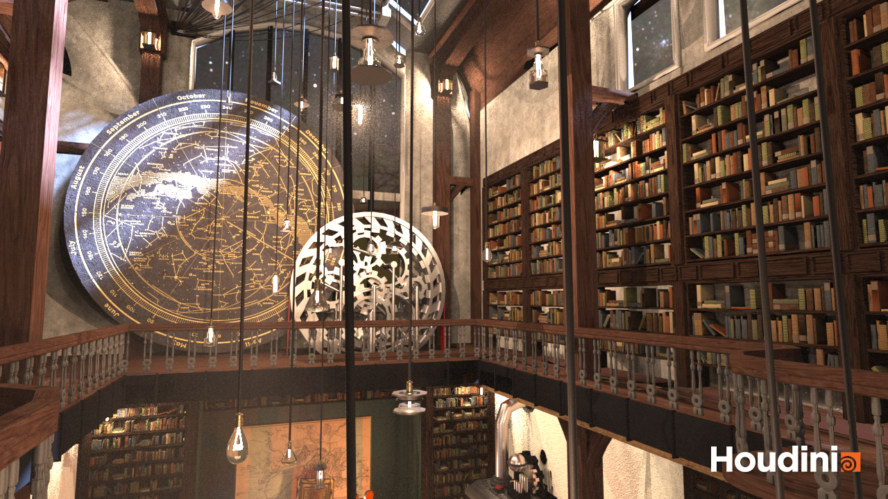 Houdini procedural lightbulb generator