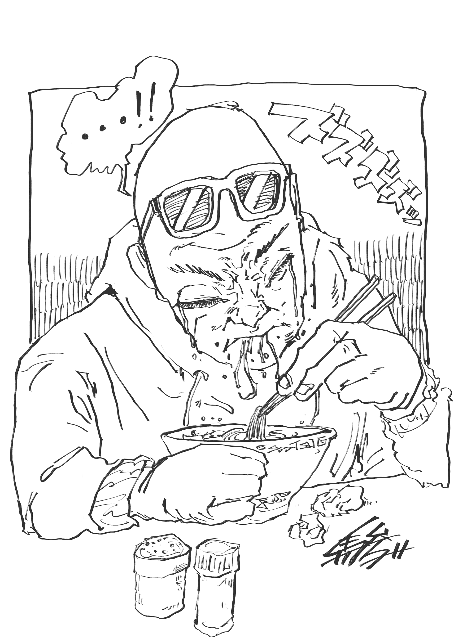 Clip Studio Paint　制作時間：1時間