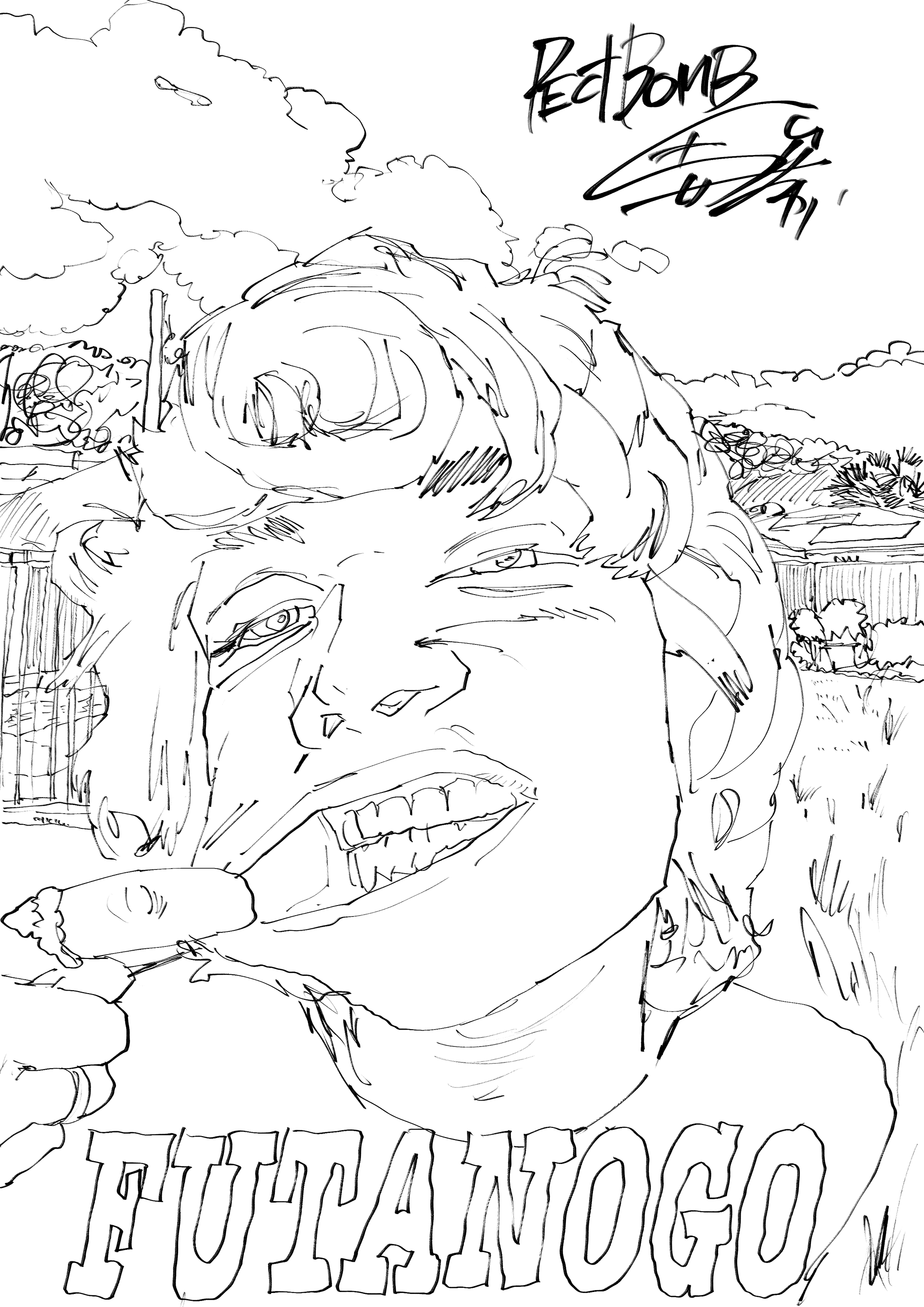 Clip Studio Paint　制作時間：2時間