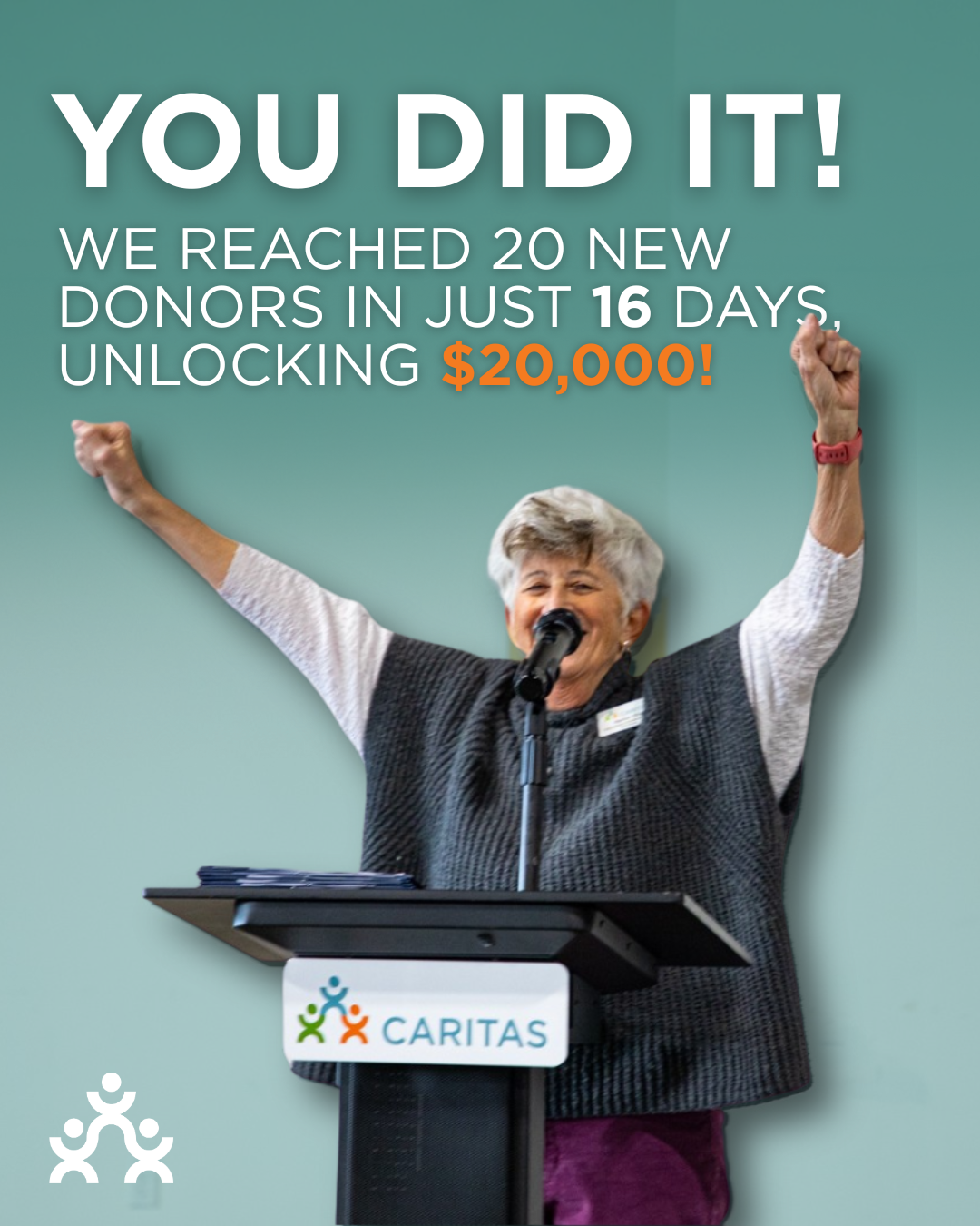 You did that. 💛🎉  Because of YOU, 20 new donors came together in just 16 days - unlocking $20,000 to support neighbors on their journey from darkness to light.  This moment is worth celebrating. Every gift, share, and word of encouragement made a real difference!  From all of us at CARITAS - thank you for believing, showing up, and helping make this possible. 💪  #caritasva #buildinghope #community #richmondva #rvacommunity #rebuilding #recovery