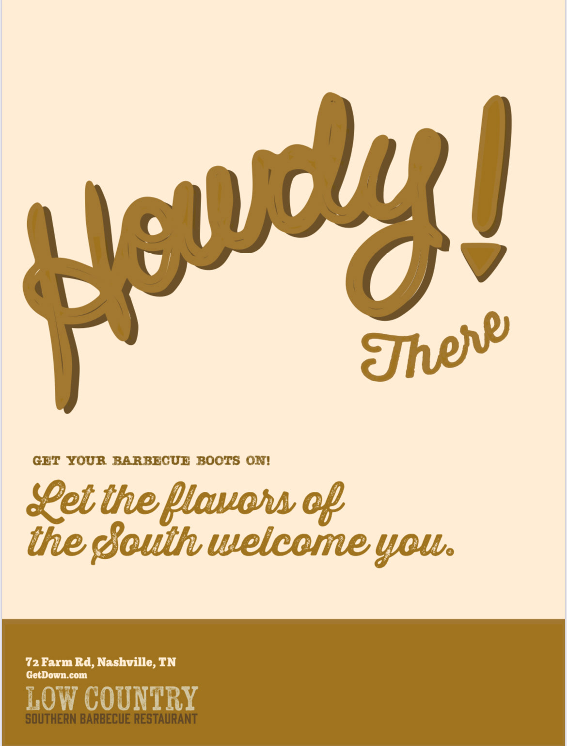 Type-driven advertisement poster