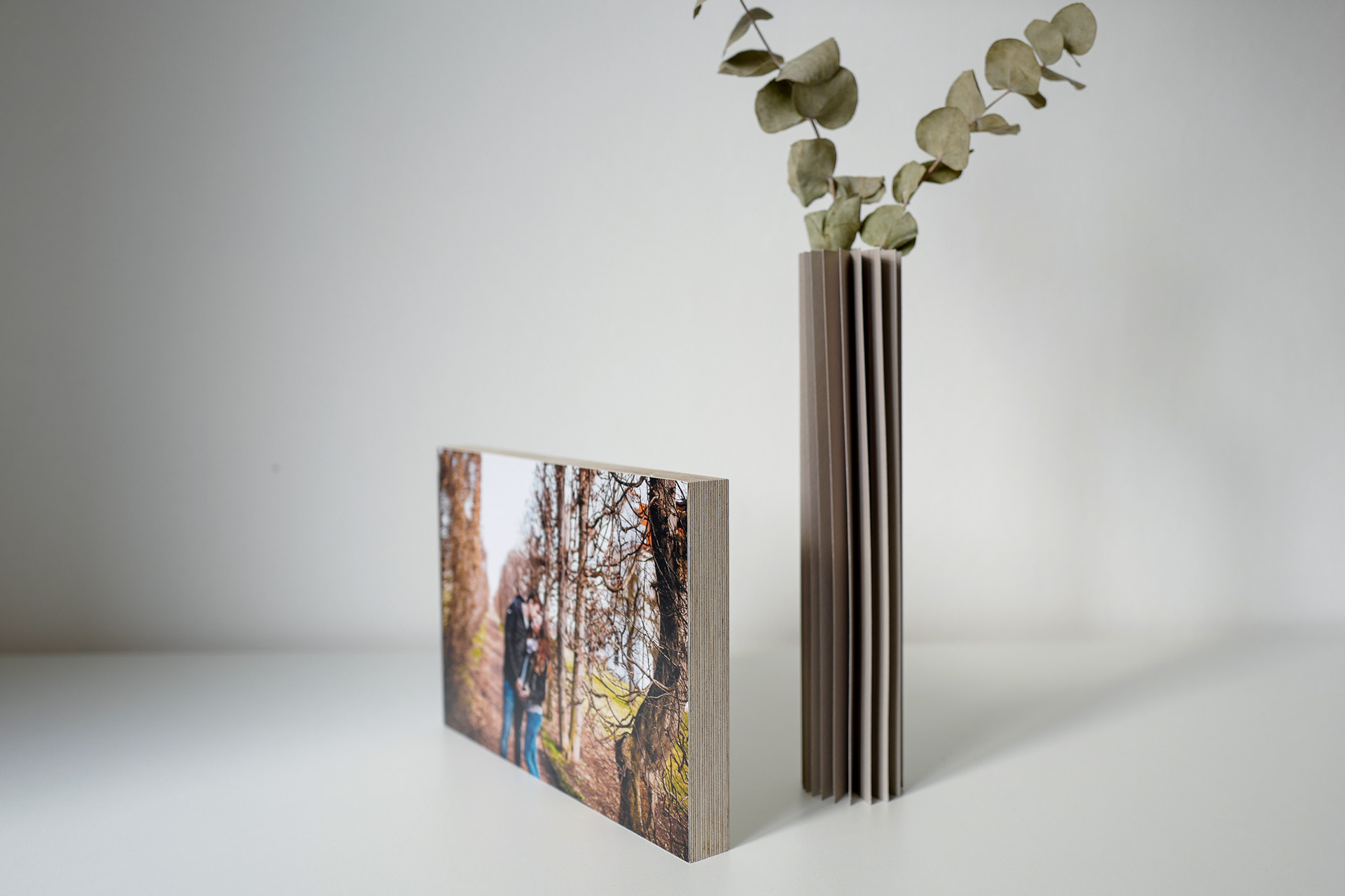 foto na dřevěné desce