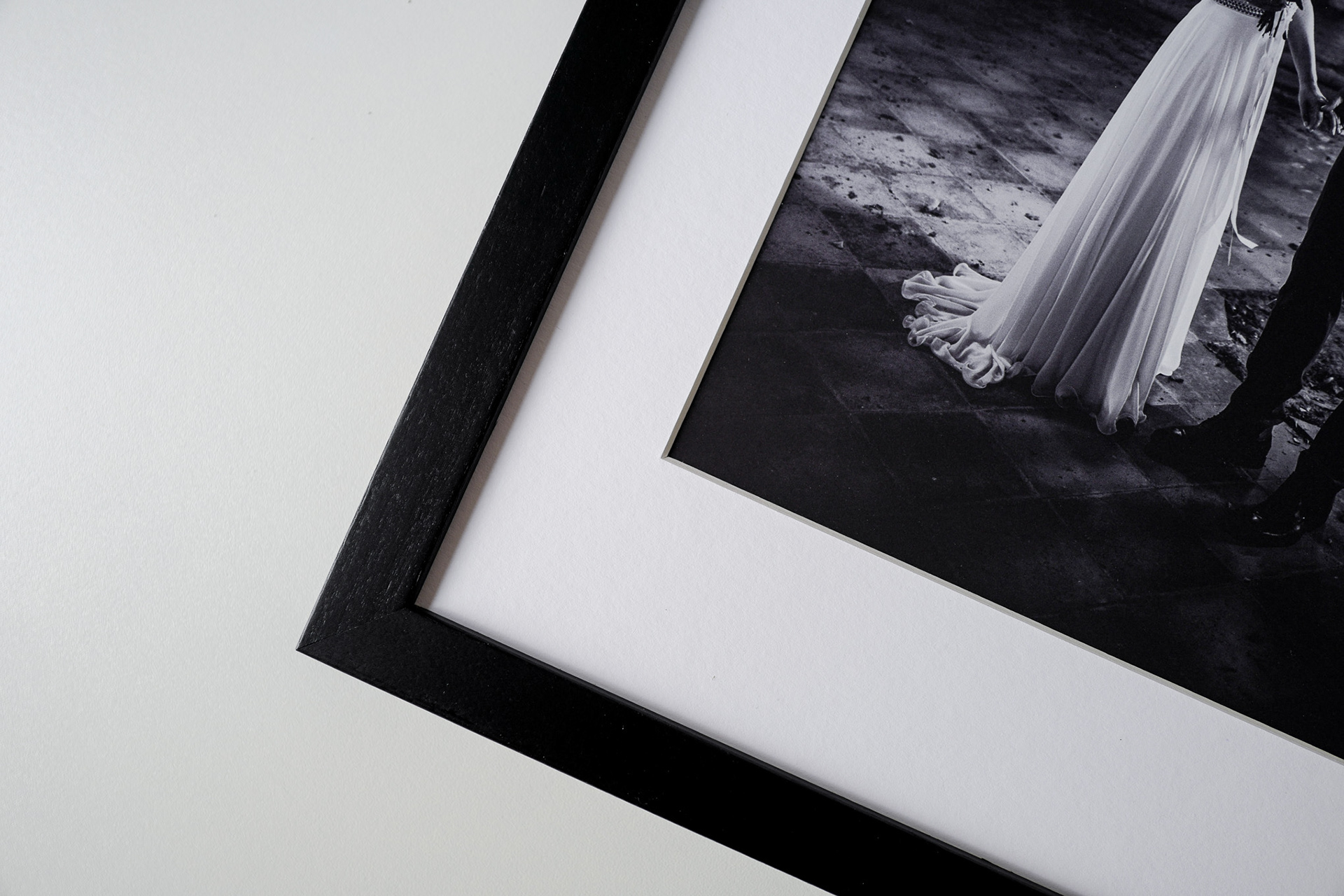 foto s paspartou v rámu