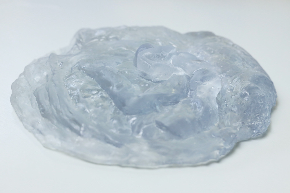 plazenta_3.stl, 2021, ca. 21 x 21 x 3 cm, Resin