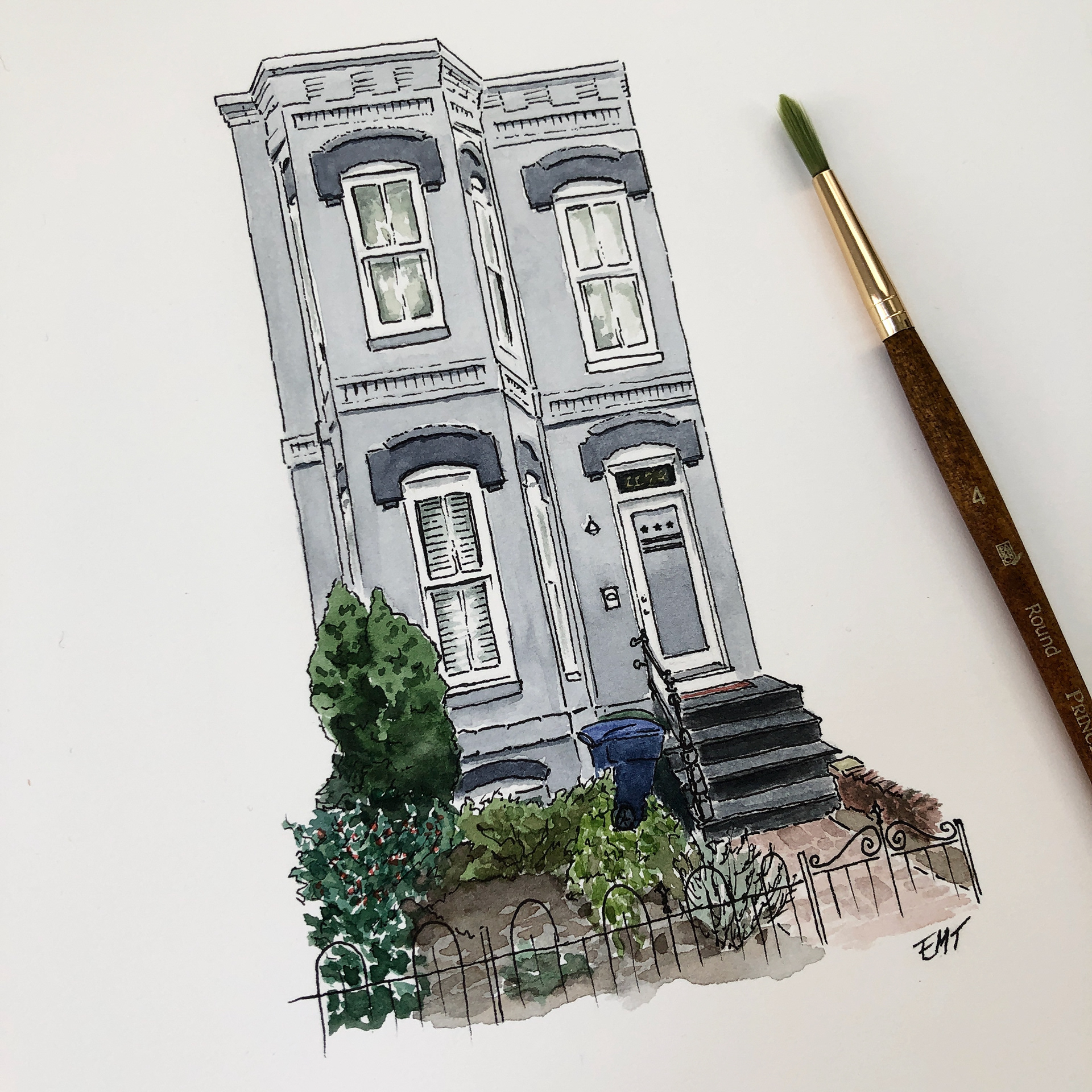 And more watercolor